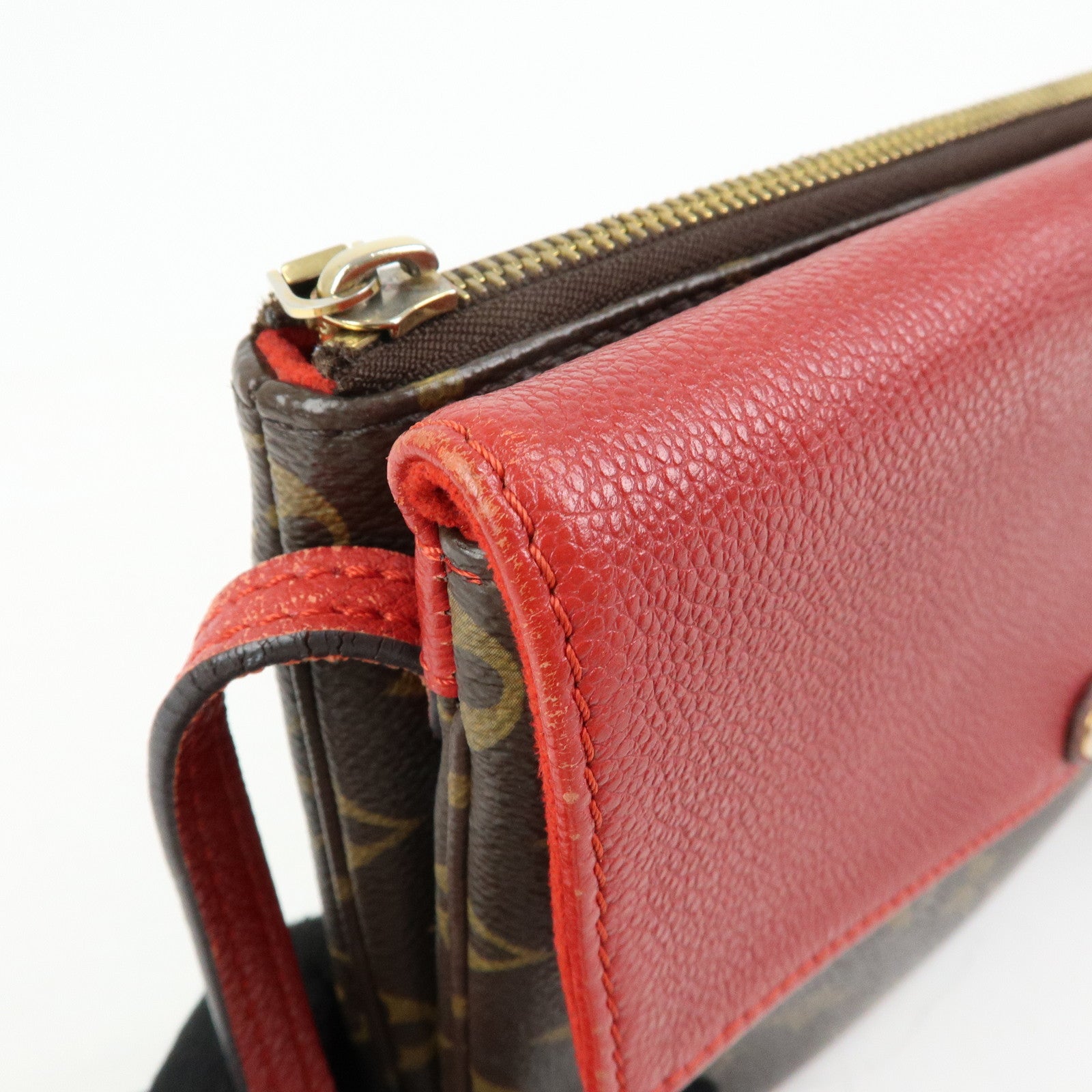 Louis Vuitton Monogram Twice Shoulder Crossbody Bag Cerise M50184