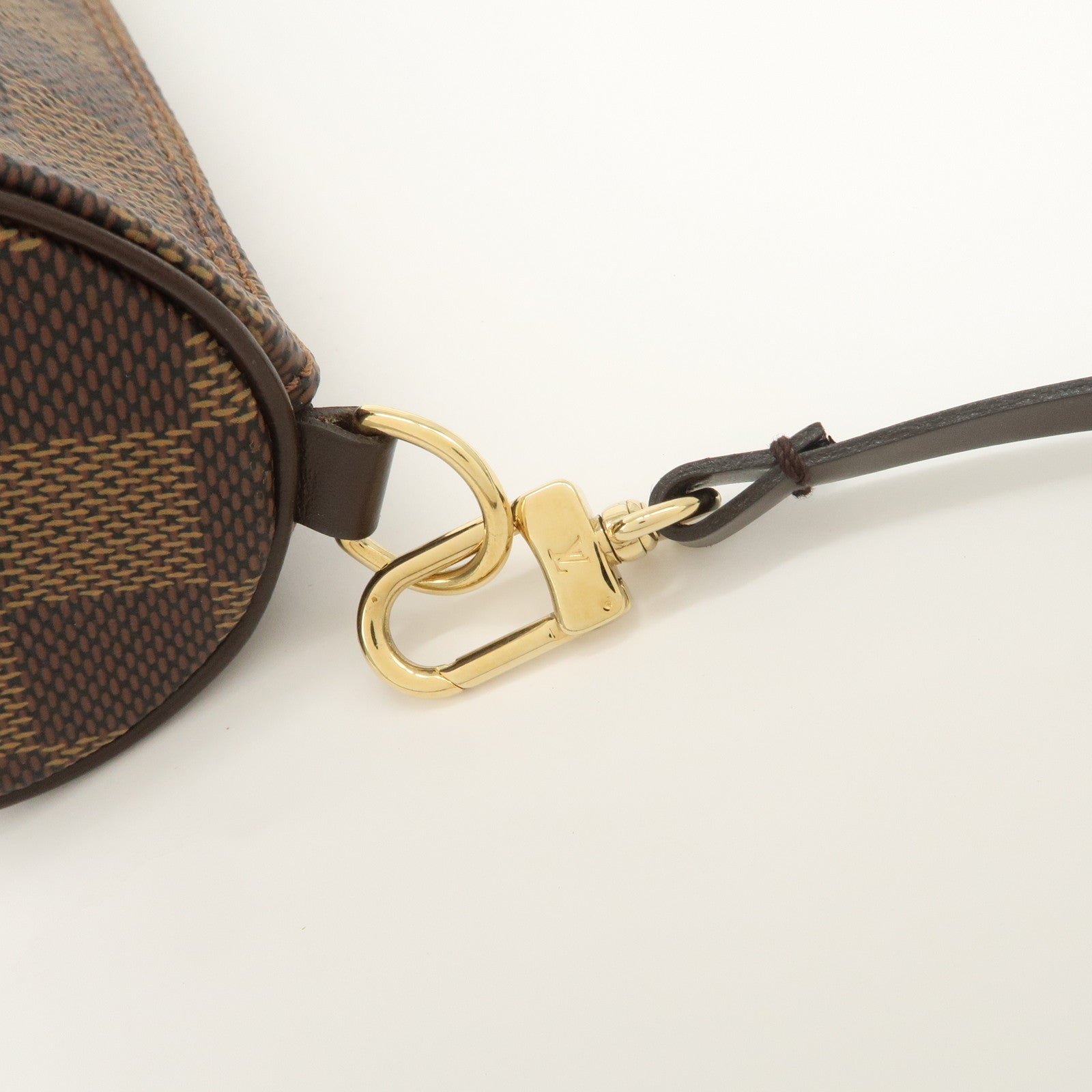 Louis Vuitton Damier Mini Pouch for Papillon Bag Damier Ebene Used