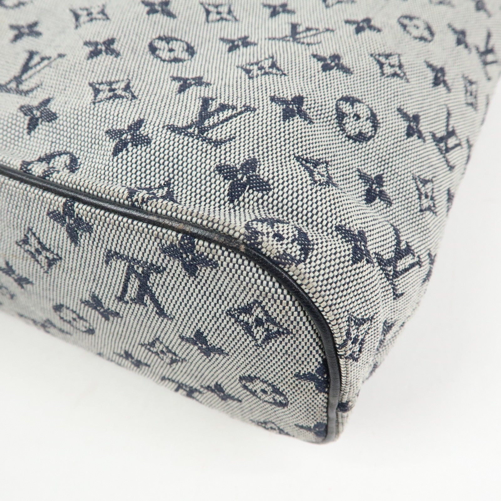 Louis Vuitton Monogram Mini Lin Lucille PM Hand Bag Blue M92676