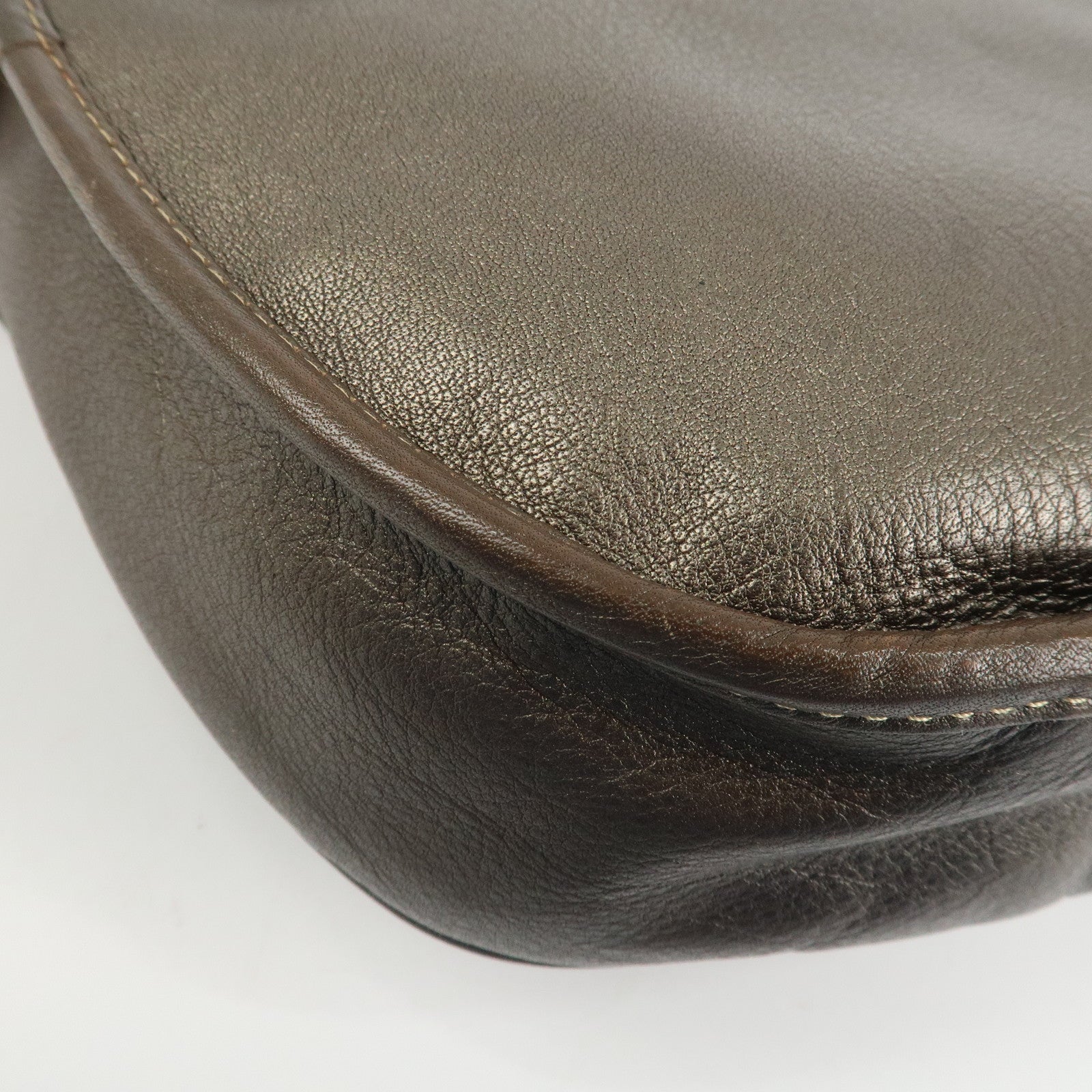 LOEWE Heritage Leather Shoulder Bag Crossbody Bag Bronze