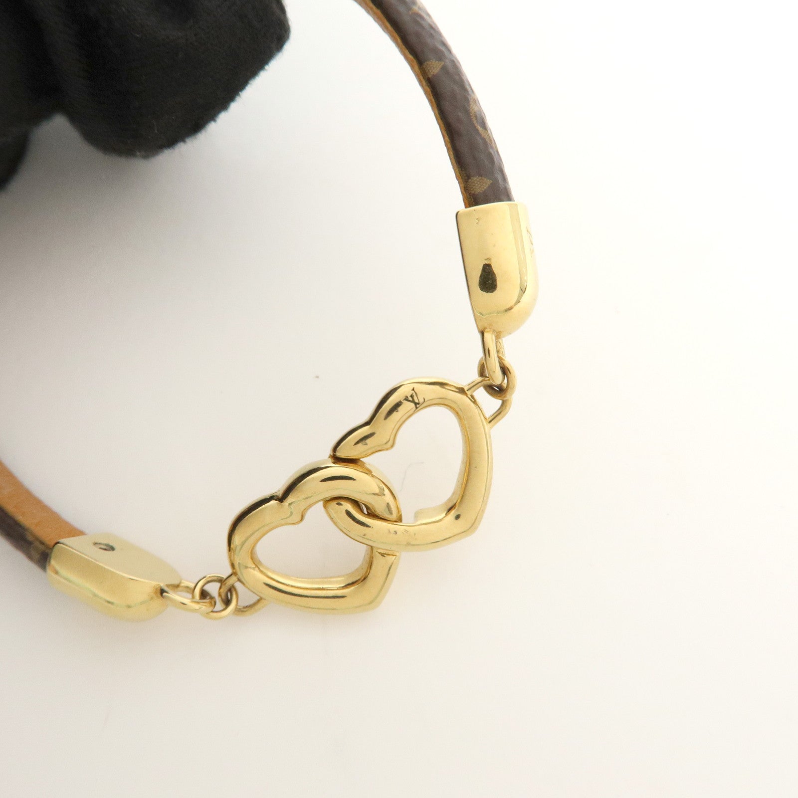 Louis Vuitton Monogram Say Yes Canvas Bracelet #19 Brown M6758