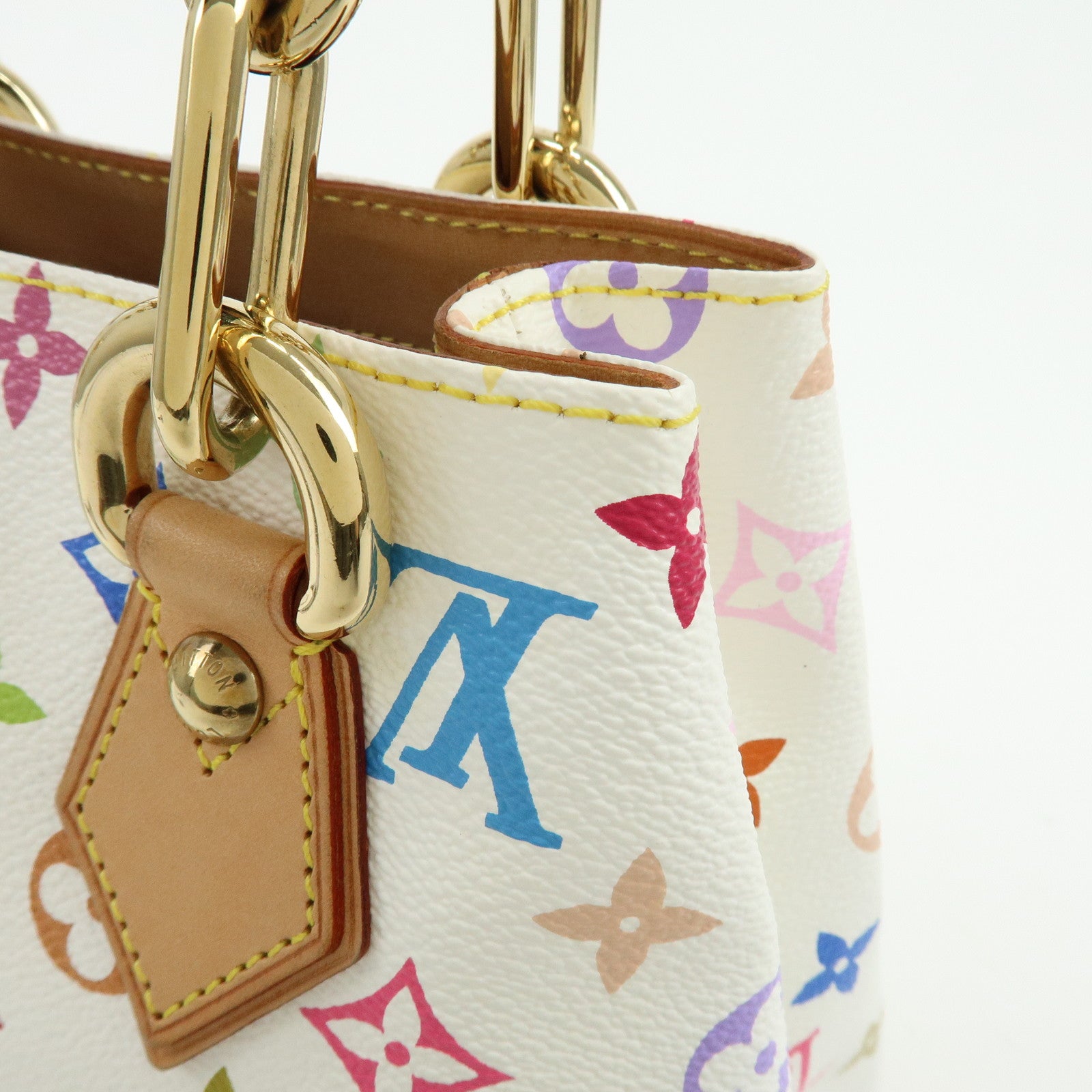 Louis Vuitton Monogram Multicolor Audra Hand Bag Blanc M40047
