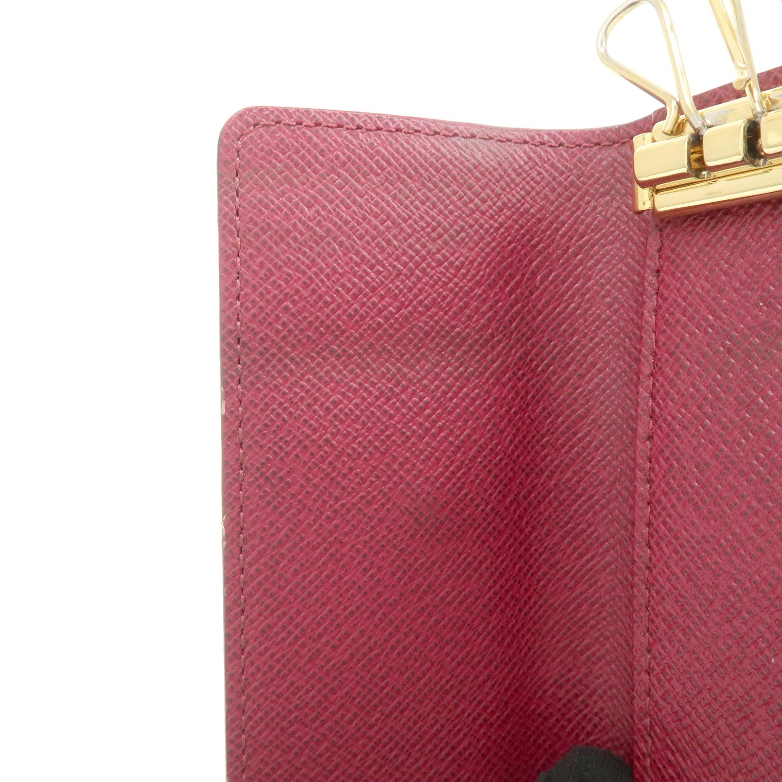 Louis Vuitton Monogram Multicles 6 Key Case Brown Fuchsia M60701