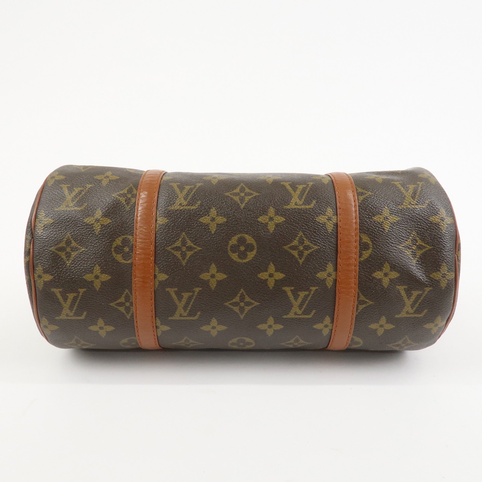 Louis Vuitton Monogram Papillon 30 Hand Bag Brown Old Style M51365