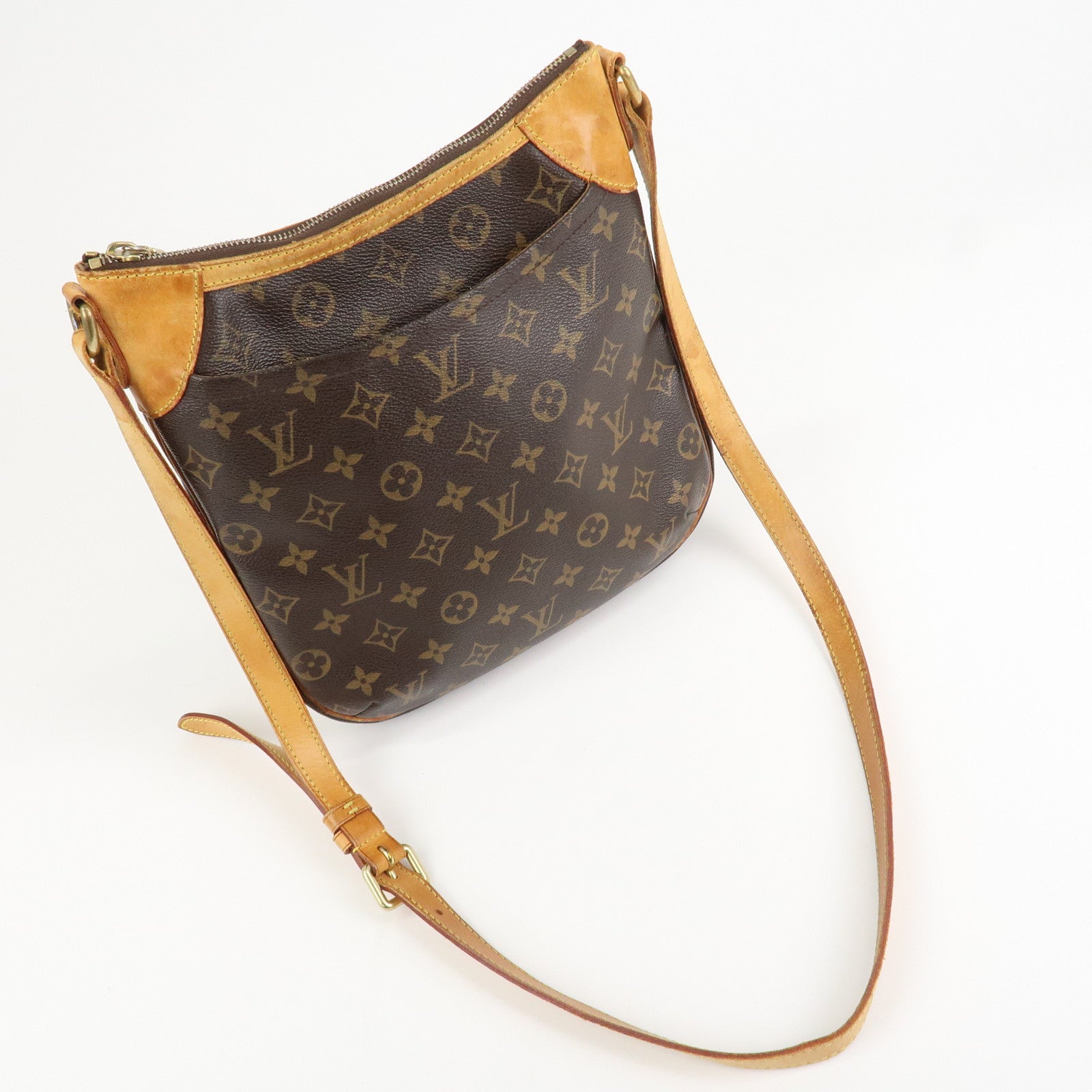 Louis Vuitton Monogram Canvas Leather Odeon PM Shoulder BagM56390