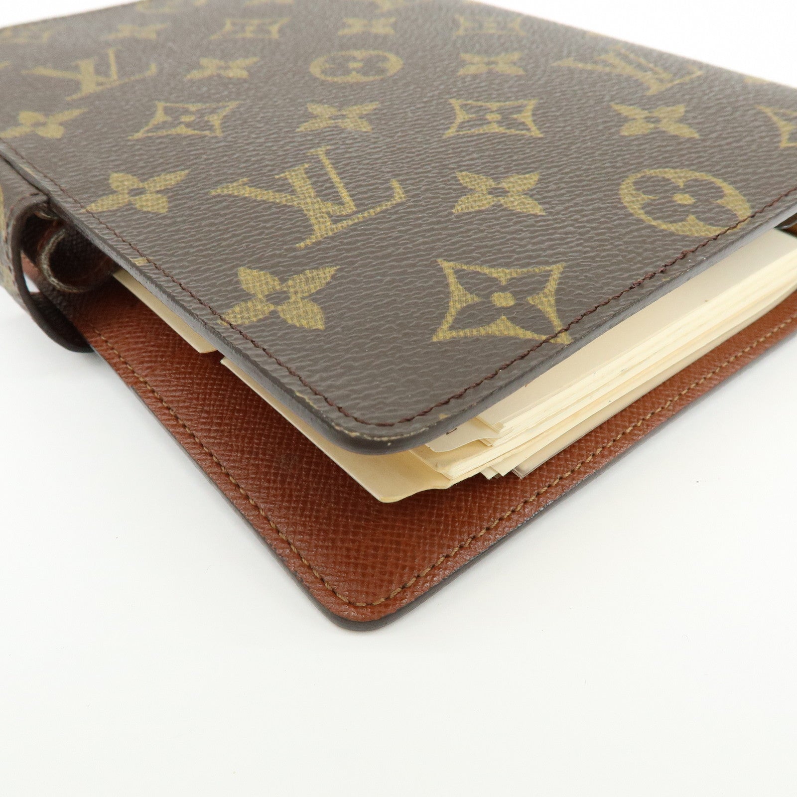 Louis Vuitton Monogram Agenda MM Planner Cover Brown R20004