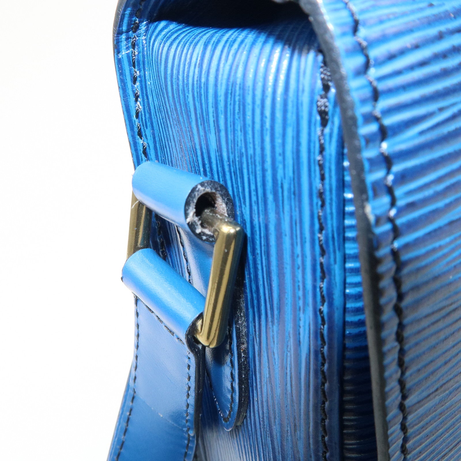 Louis Vuitton Epi Saint Cloud Shoulder Bag Toledo Blue M52195