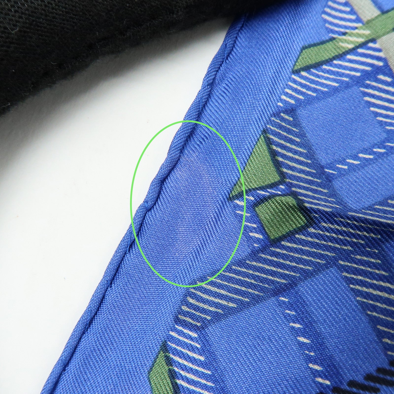 Christian Dior Silk 100% Scarf Paisley Blue Green