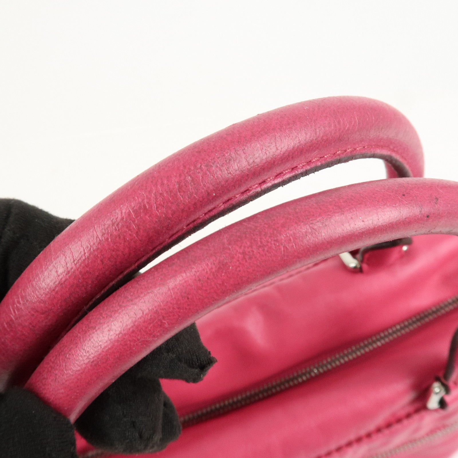LOEWE Seville Anagram Nappa Leather 2Way Shoulder Hand Bag Pink