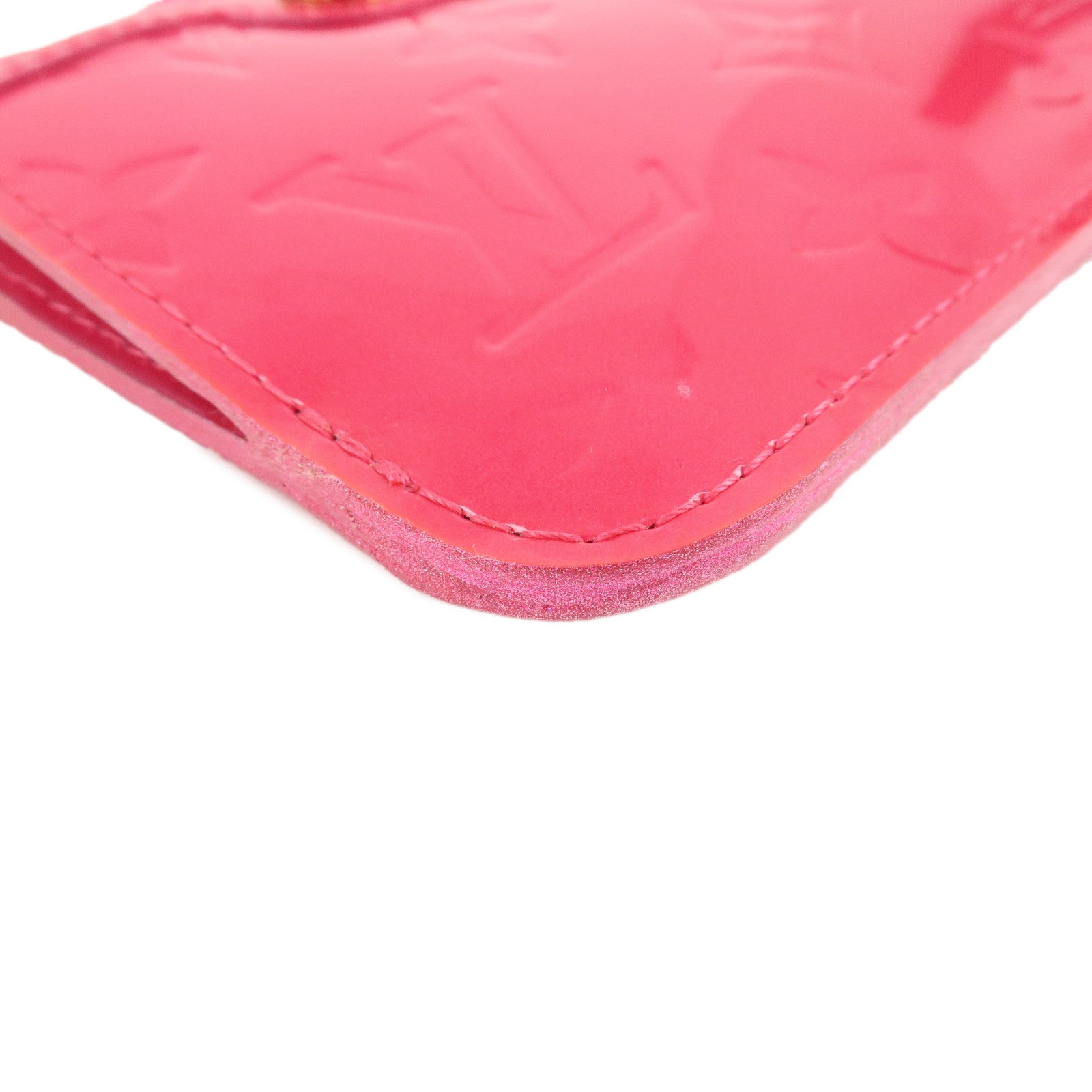 Louis Vuitton Monogram Vernis Leather Pochette Cles NM Rose Pop M93637 Used