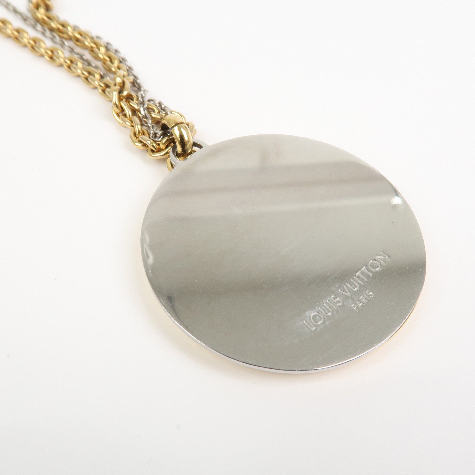 Louis Vuitton Collier Louise LV Initial Metal Necklace Gold M64281