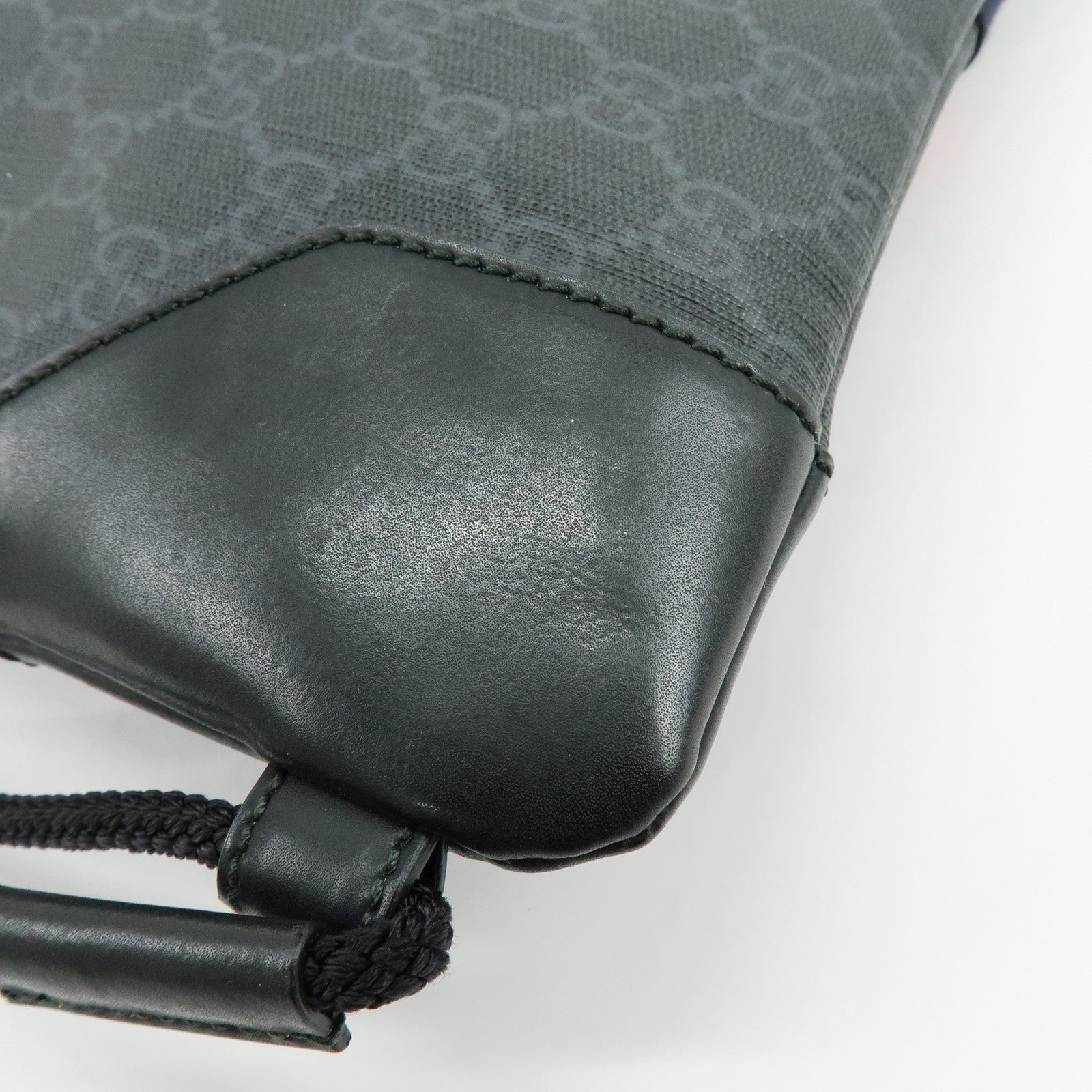 GUCCI Sherry GG Supreme Leather Backpack Rucksack Black 473872