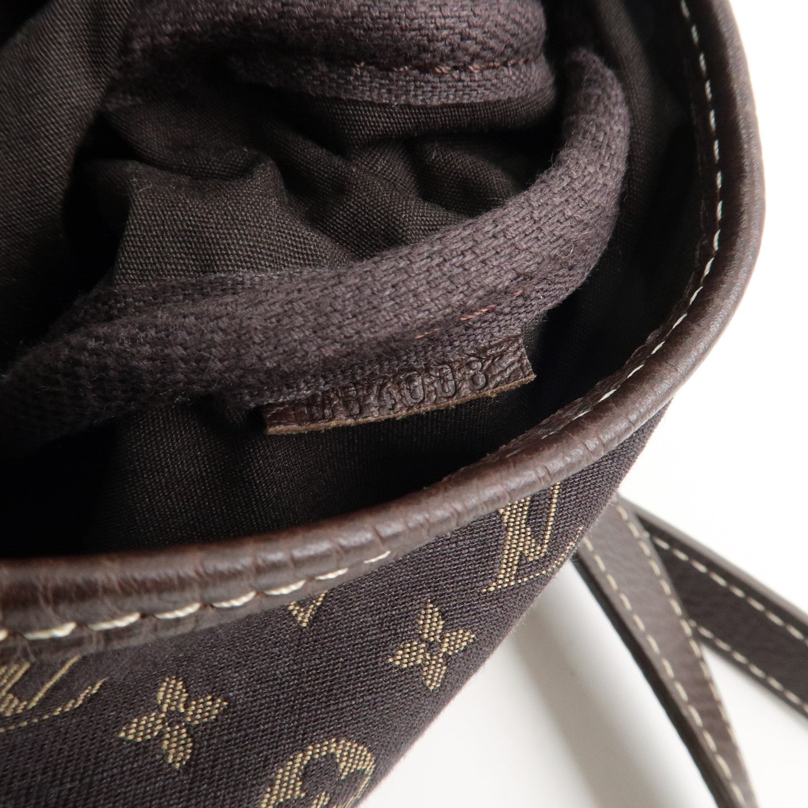 Louis Vuitton Monogram Mini Lin Saumur 30 Shoulder Bag Brown M95227