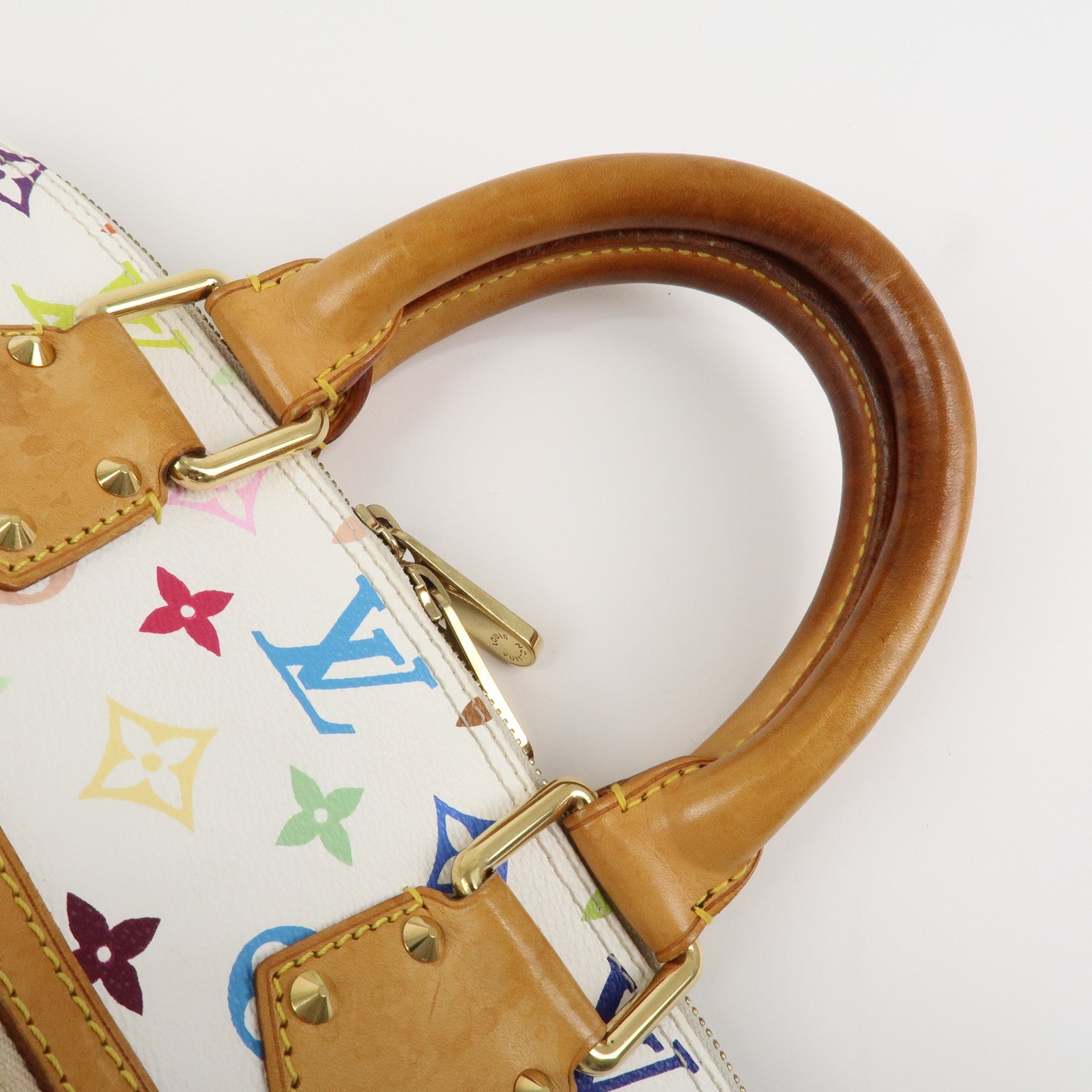 Louis Vuitton Monogram Multicolor Alma Hand Bag Blanc M92647