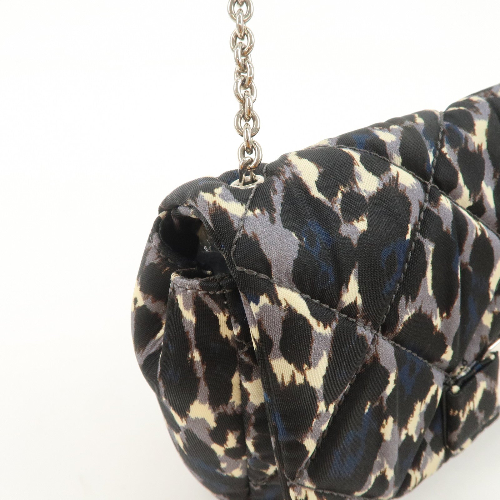 Ferragamo Vara Ribbon Nylon Shoulder Bag Crossbody Bag Black Blue