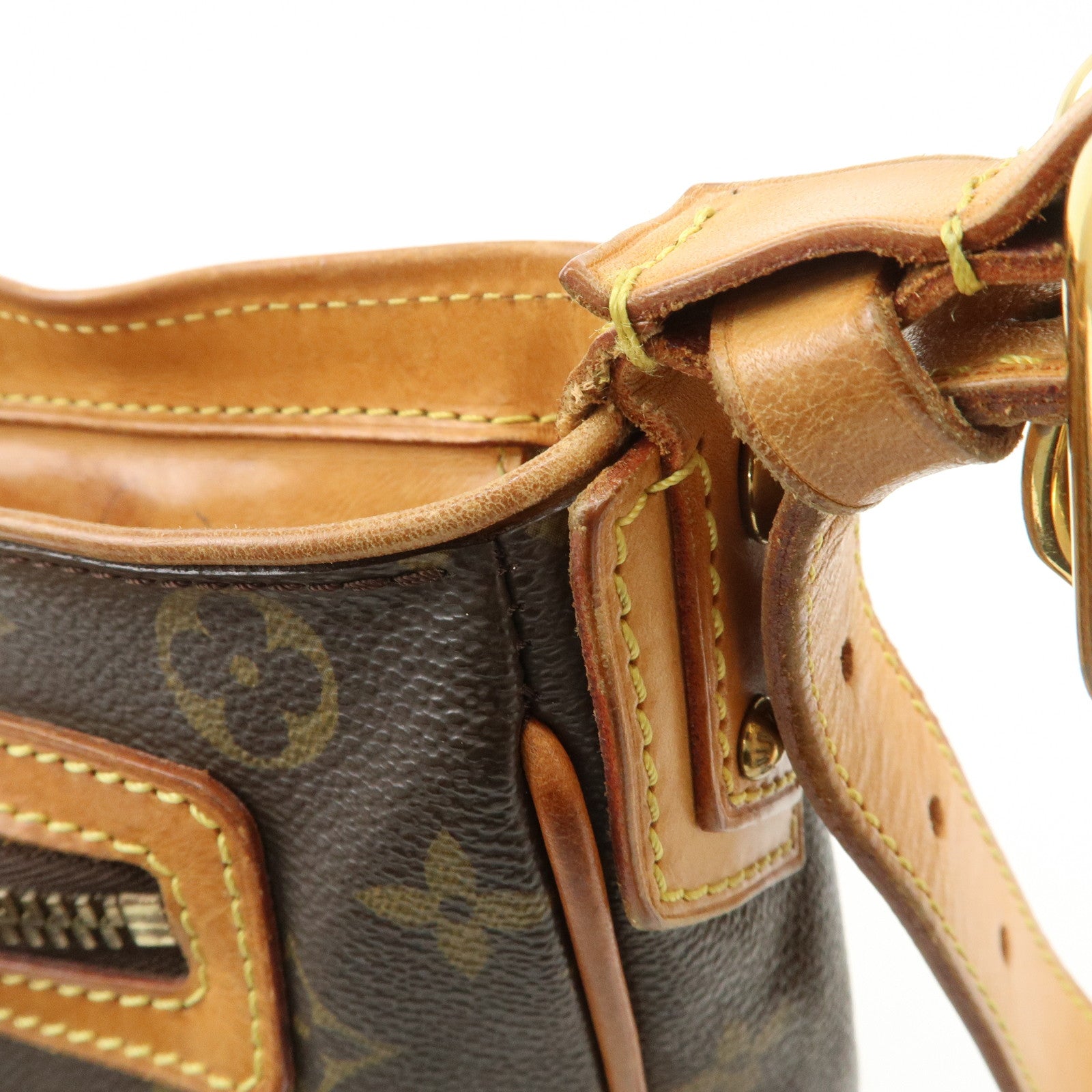 Louis Vuitton Monogram Hudson GM Shoulder Bag Brown M40045 Used