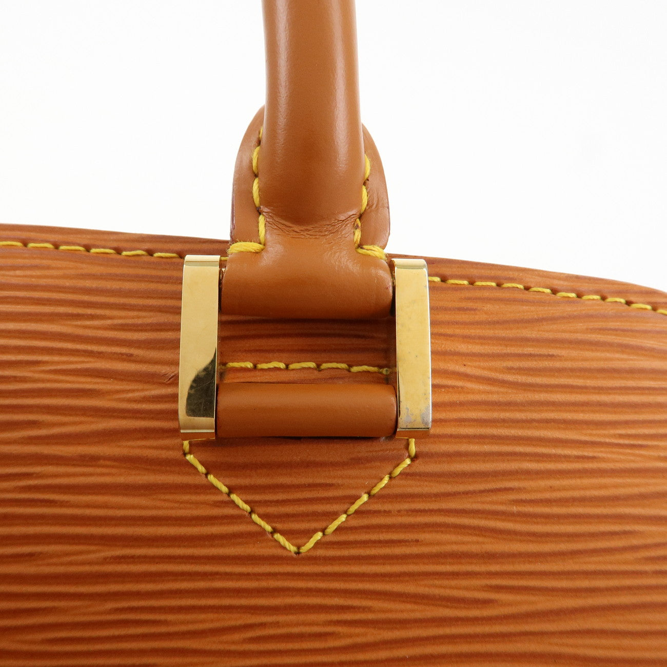 Louis Vuitton Epi Pont Neuf Hand Bag Zipang Gold M52058 Used