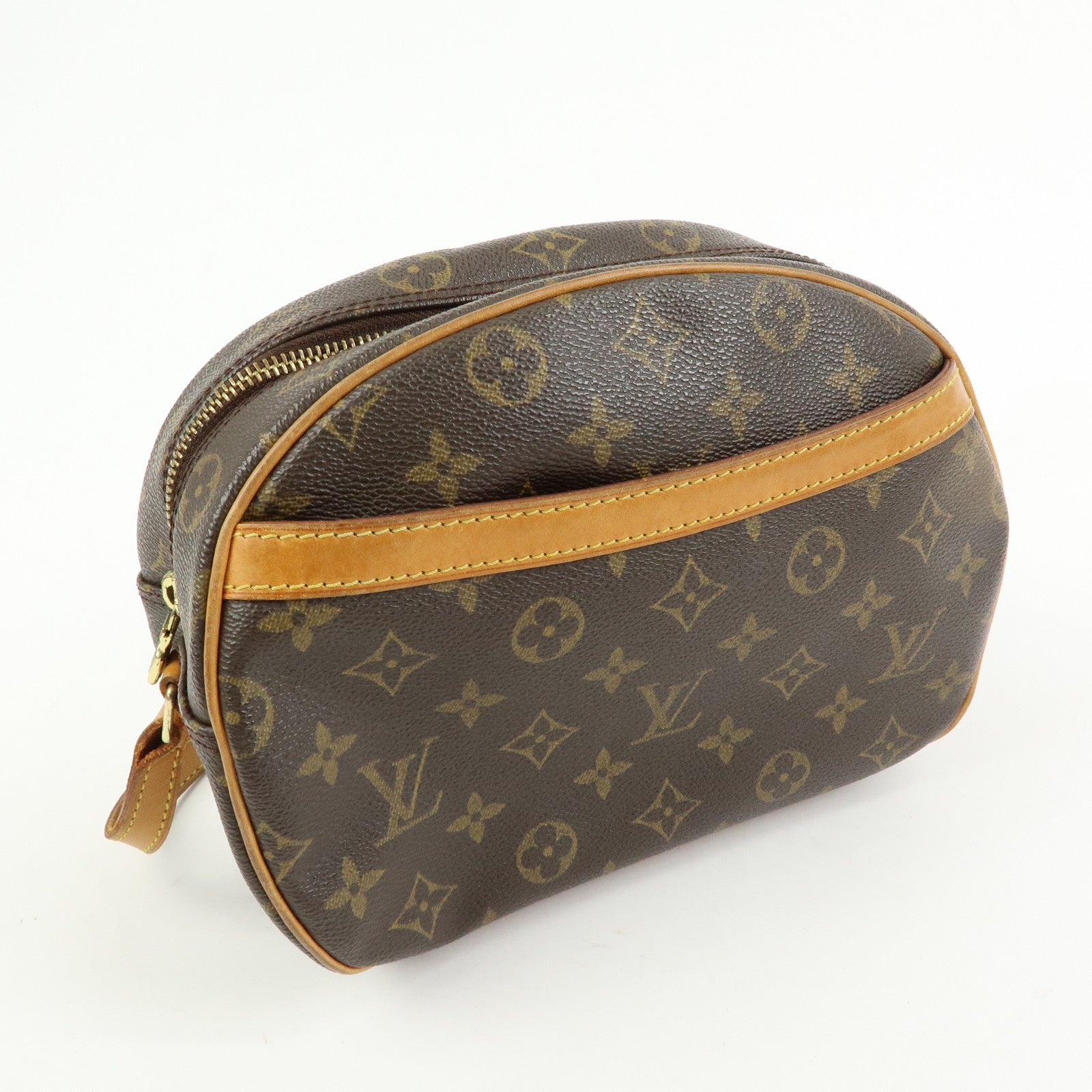 Louis Vuitton Monogram Blois Crossbody Shoulder Bag Brown M51221
