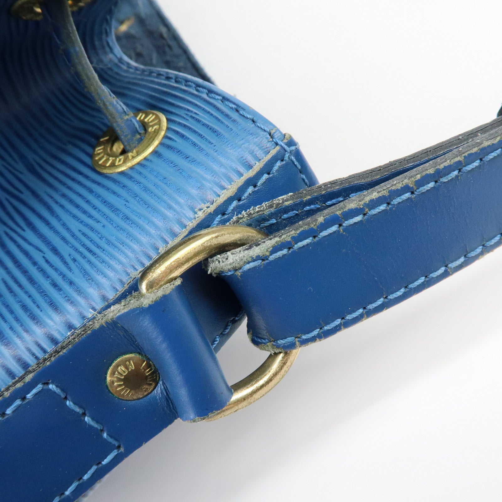 Louis Vuitton Epi Petit Noe Shoulder Hand Bag Toledo Blue M44105