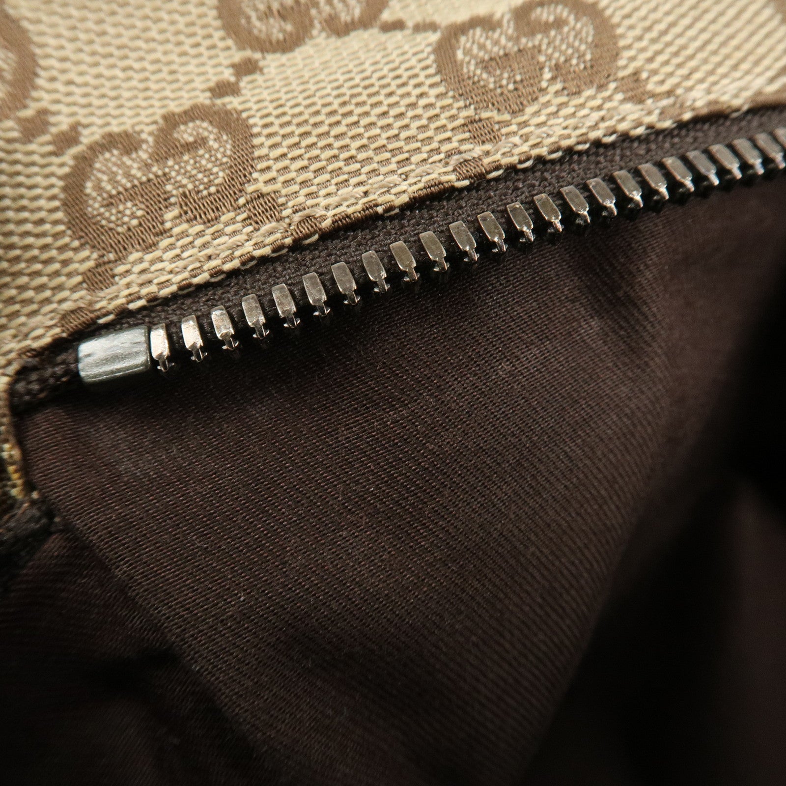 GUCCI GG Canvas Leather Waist Bag Crossbody Bag Beige Brown 28566 Used