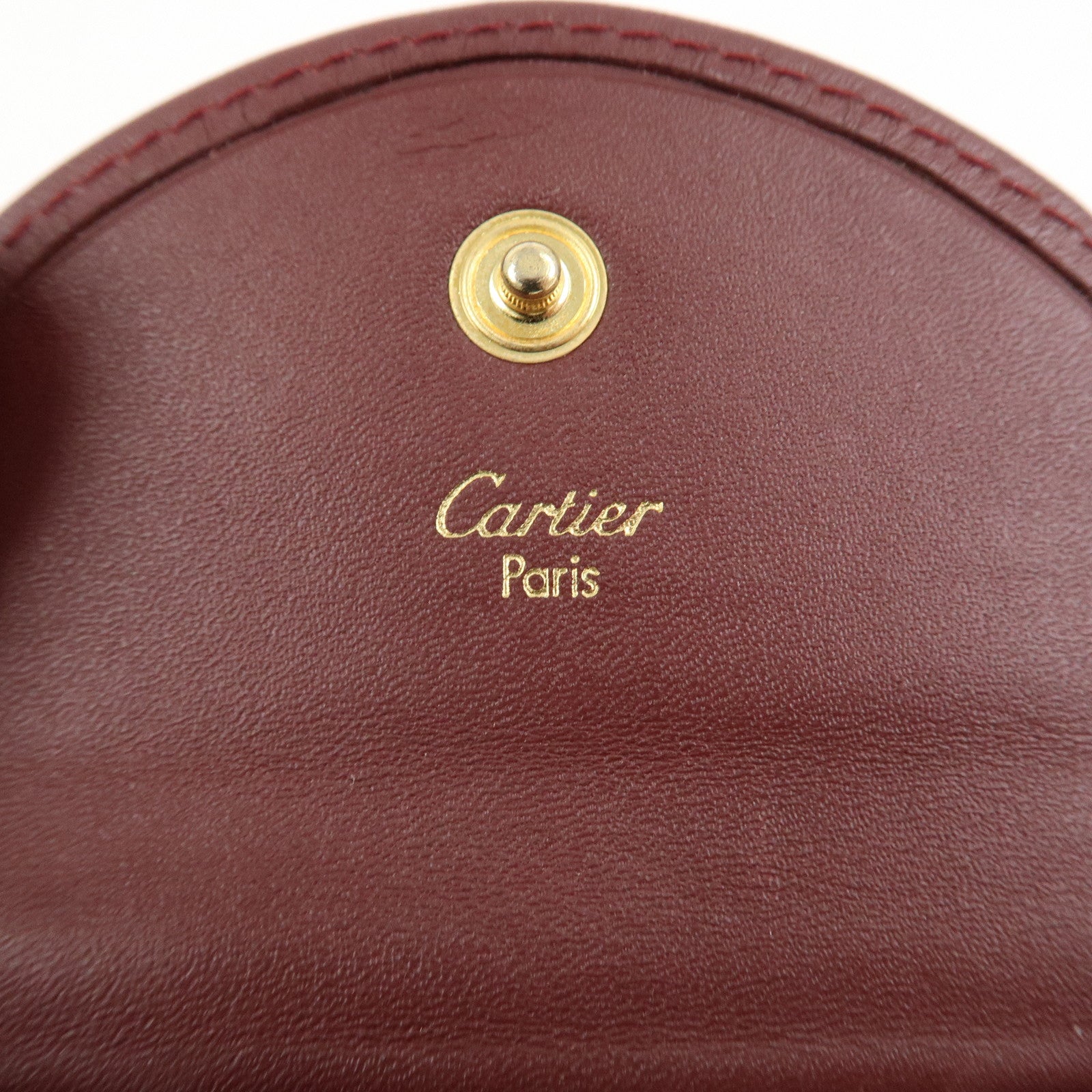 Cartier Must de Cartier Must Line Leather Coin Case L3000123 Used