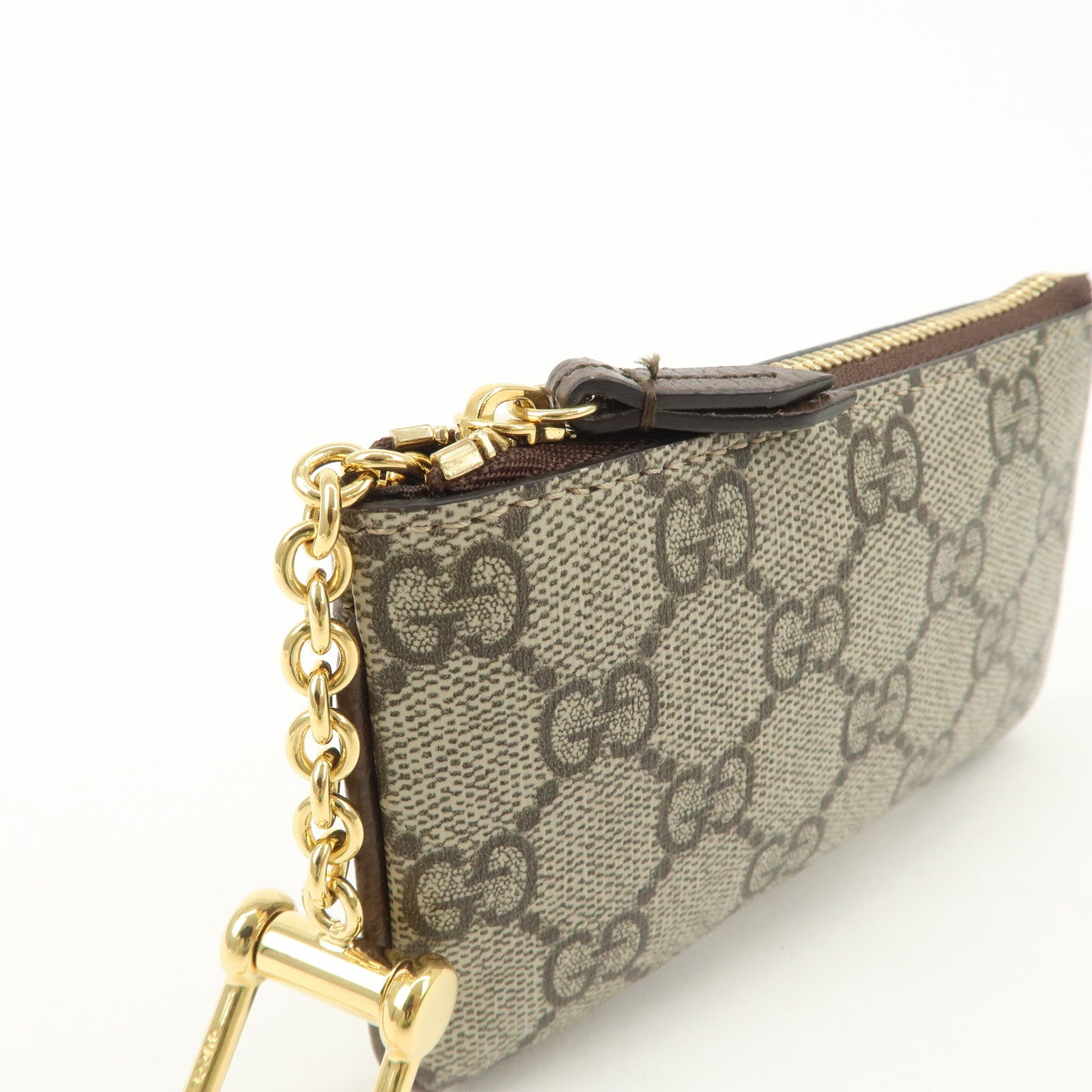 GUCCI GG Supreme Leather Coin Case Key Case 772321 Used