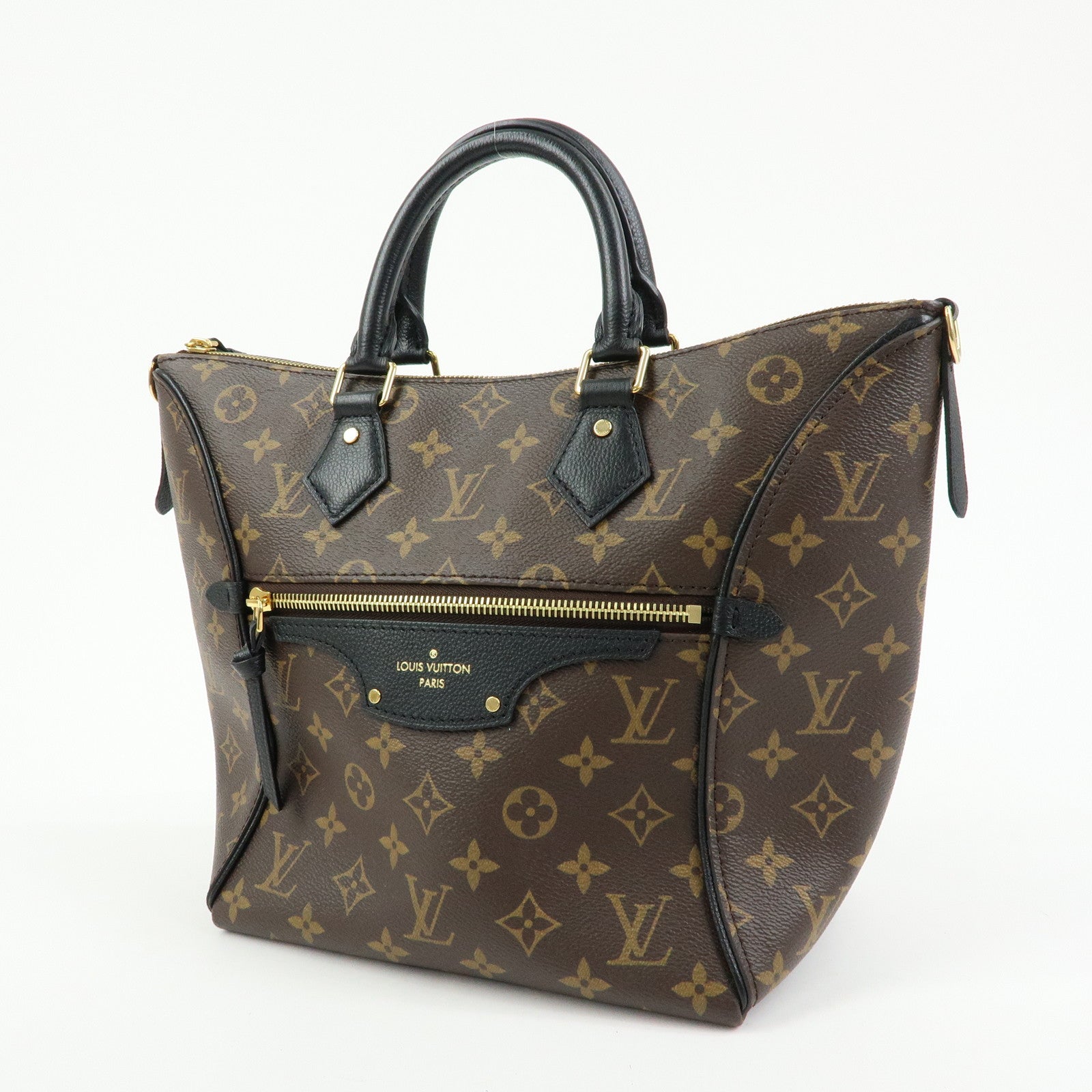 Louis Vuitton Monogram Canvas Leather Tournelle PM 2Way Bag M44057