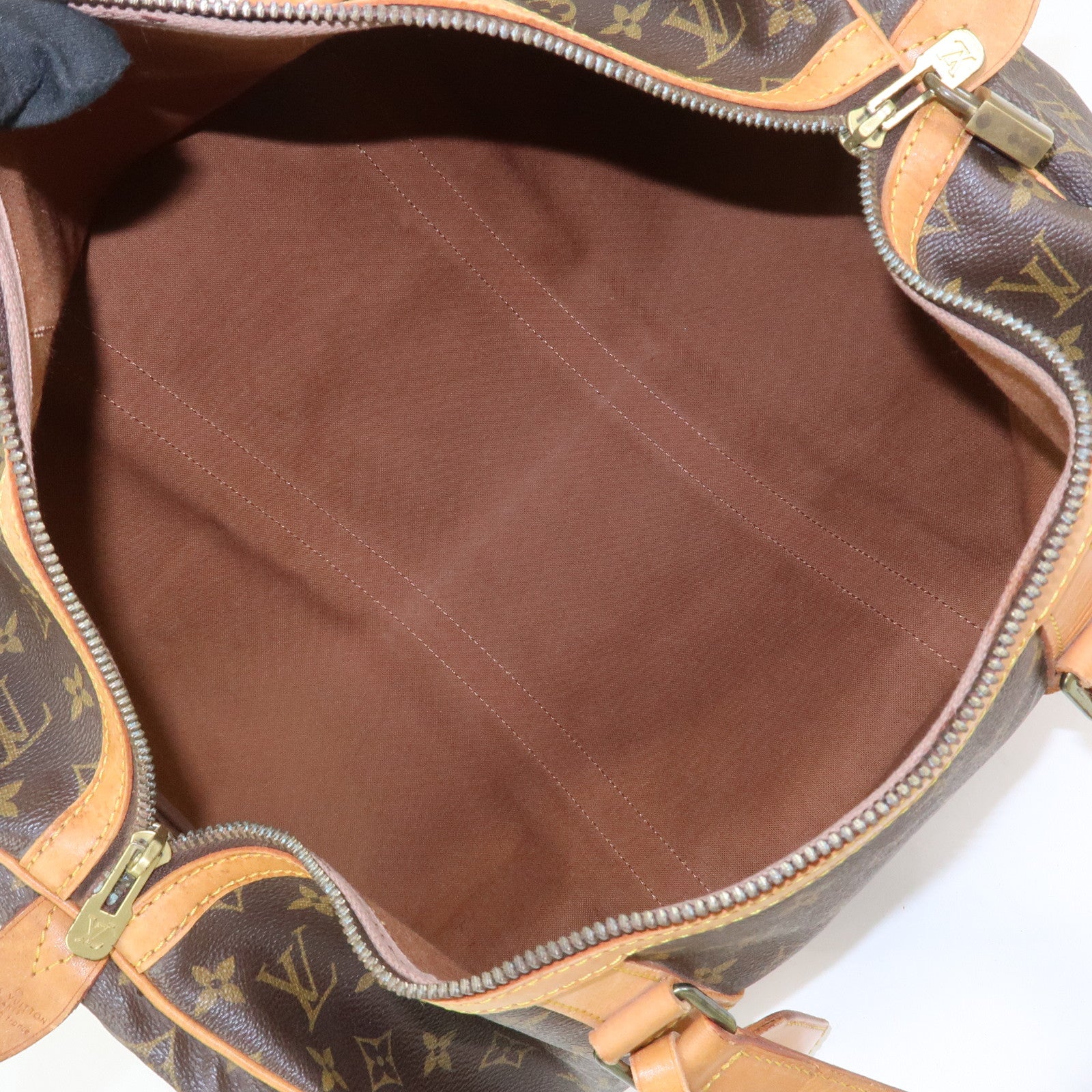Louis Vuitton Monogram Sac Souple 45 Boston Bag Brown M41624