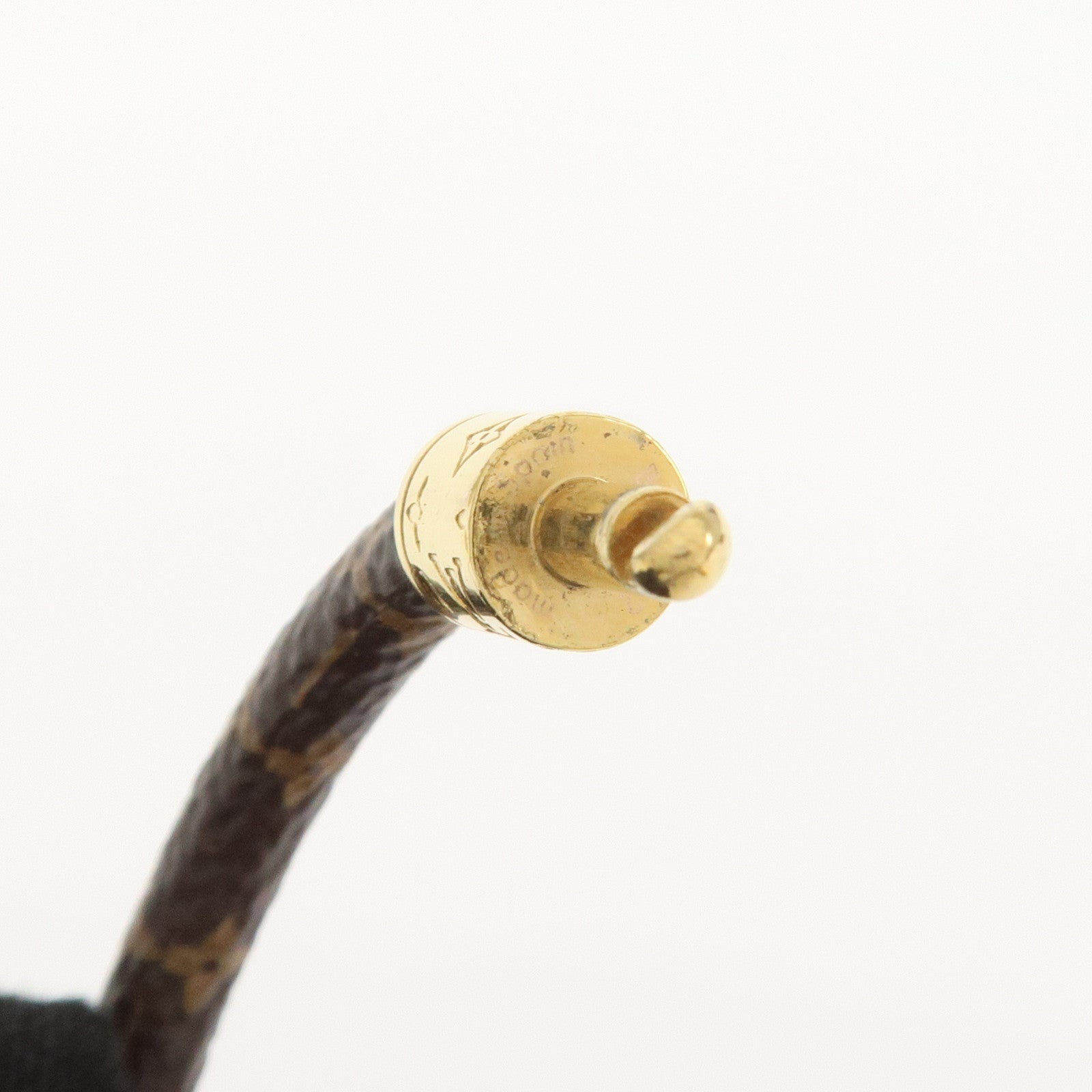 Louis Vuitton Monogram LV Confidential Bracelet Brown Gold M6334