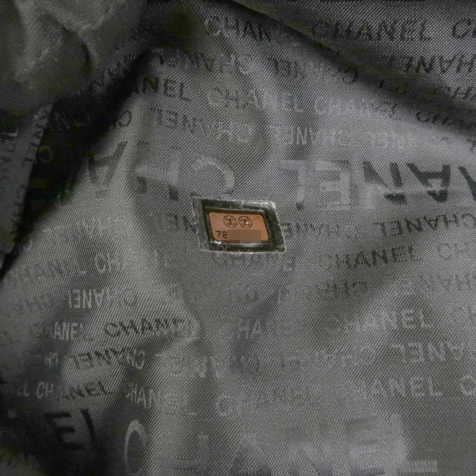 CHANEL Sport Line COCO Mark Nylon Boston Bag Shoulder Bag Black