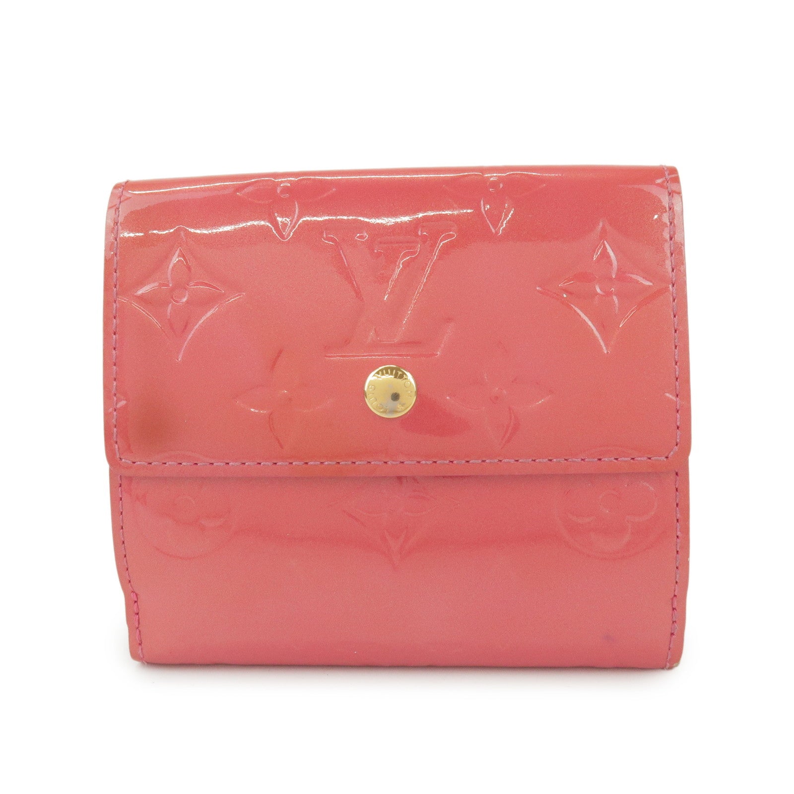 Louis Vuitton Vernis Porte Monnaie Billets Cartes Crédit M9139F