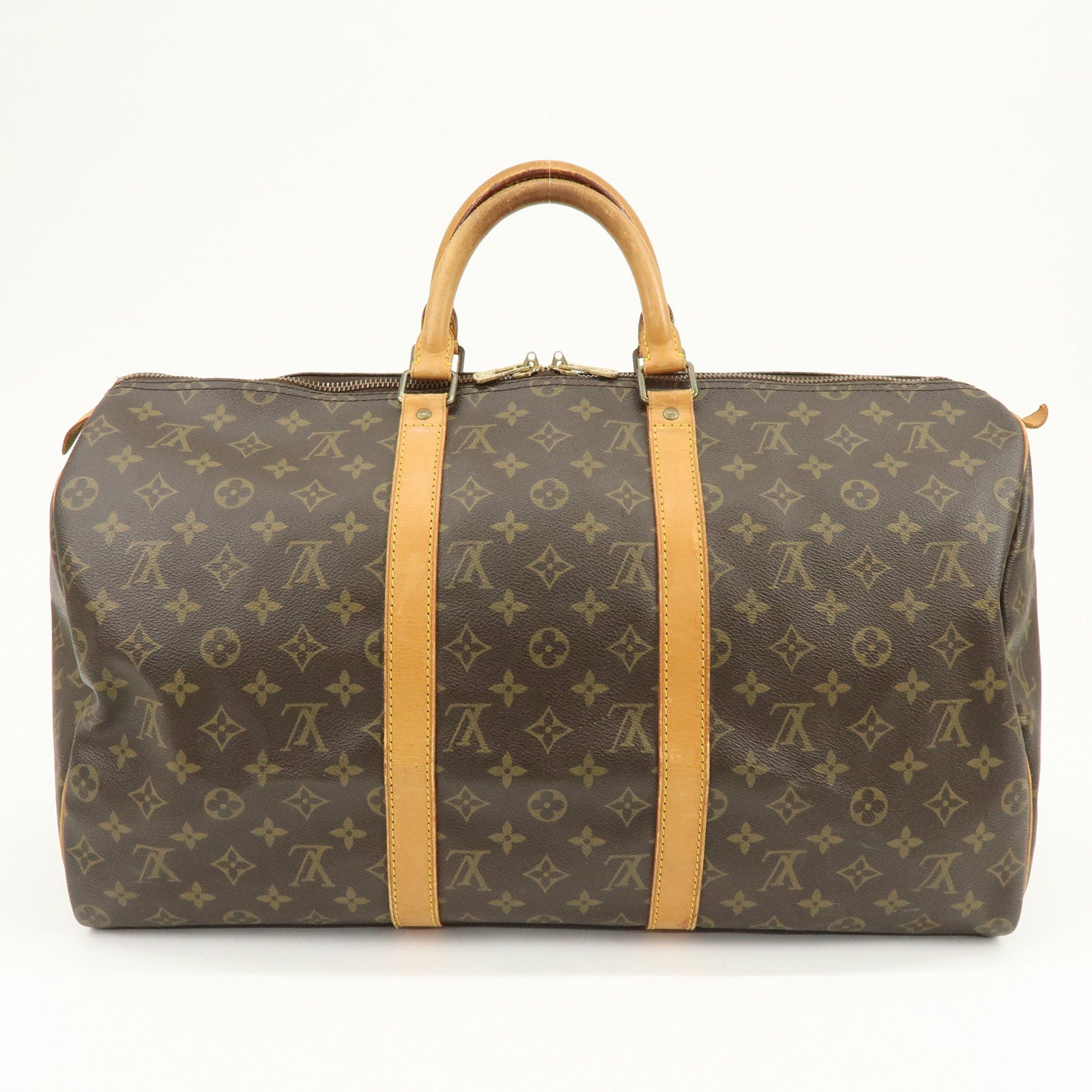 Louis Vuitton Monogram Keep All 50 Boston Bag Brown M41426