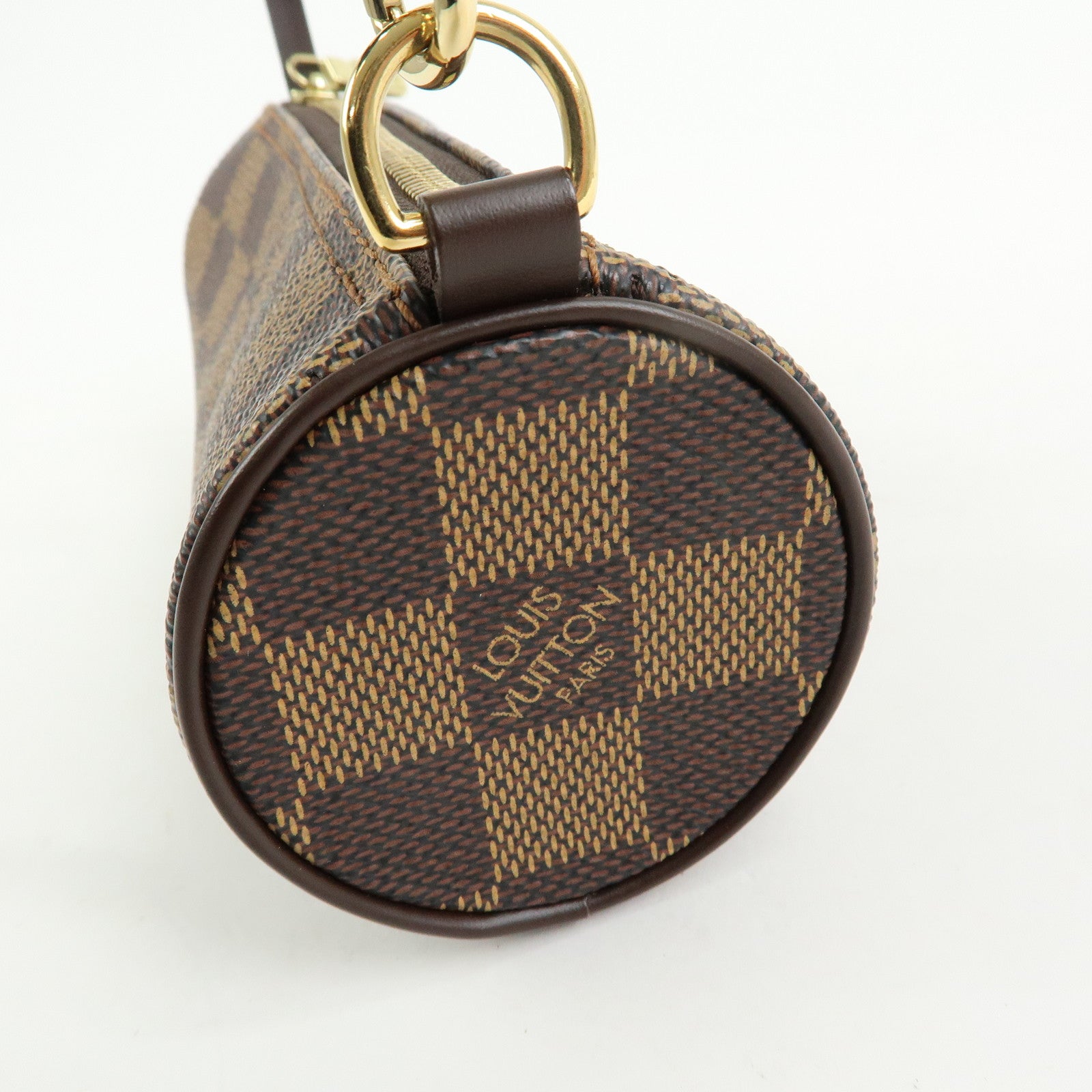 Louis Vuitton Damier Ebene Mini Pouch for Papillon Bag Brown