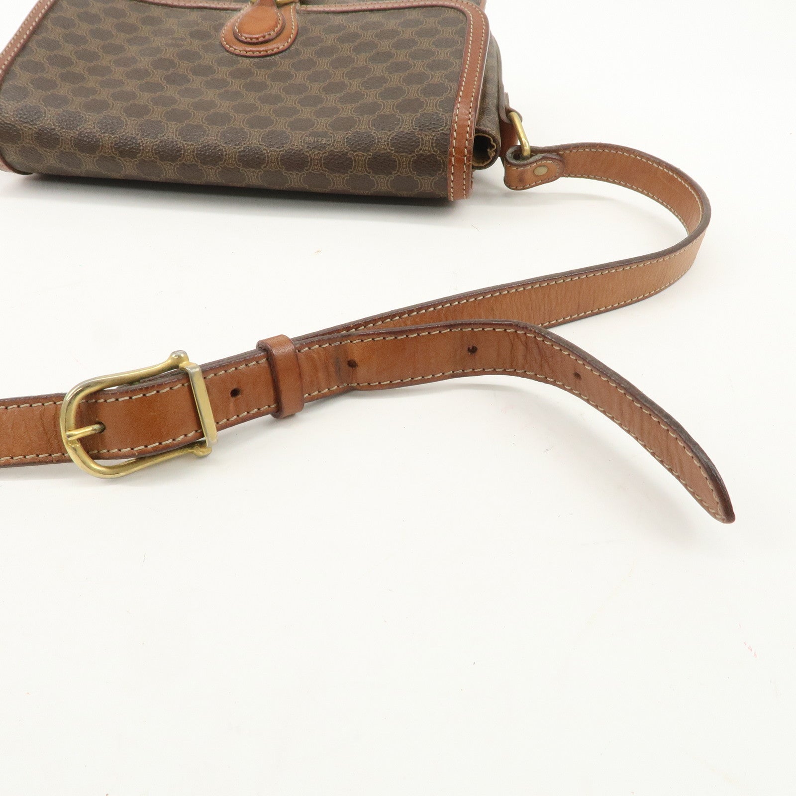CELINE Macadam PVC Leather Shoulder Bag Crossbody Bag