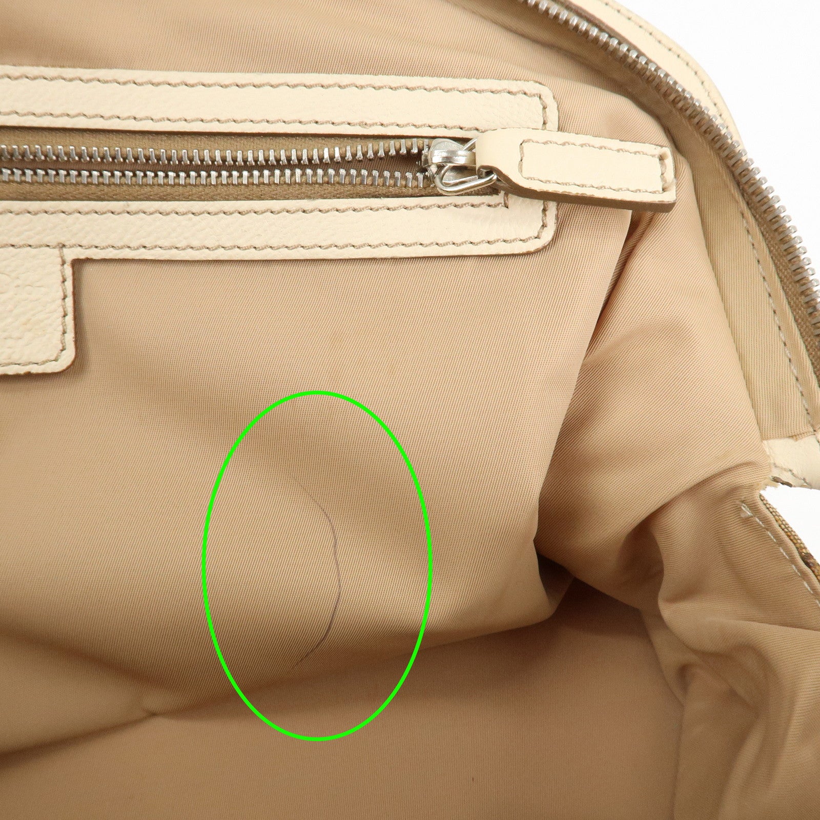 Christian Dior Trotter Canvas Leather Hand Bag Shoulder Bag Brown