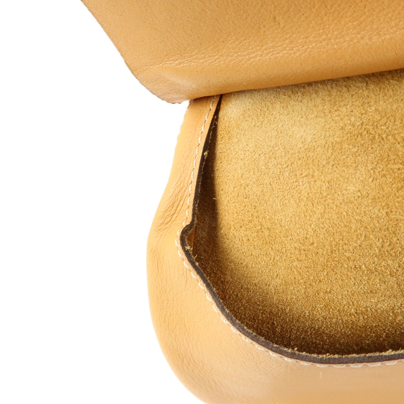 LOEWE Leather Shoulder Bag Crossbody Bag Camel Brown
