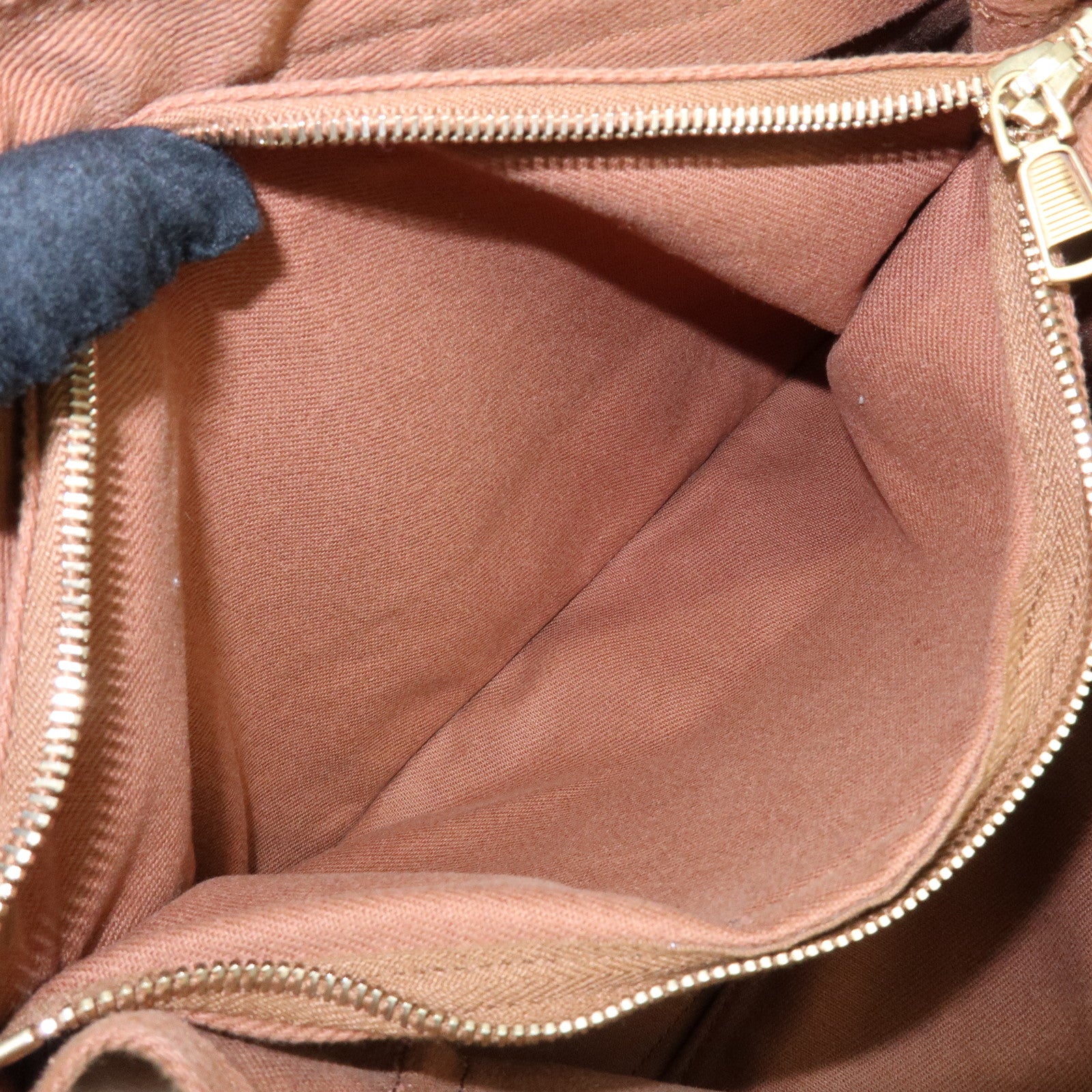 SAINT LAURENT PARIS Muse Two Leather Canvas Hand Bag Brown 229630