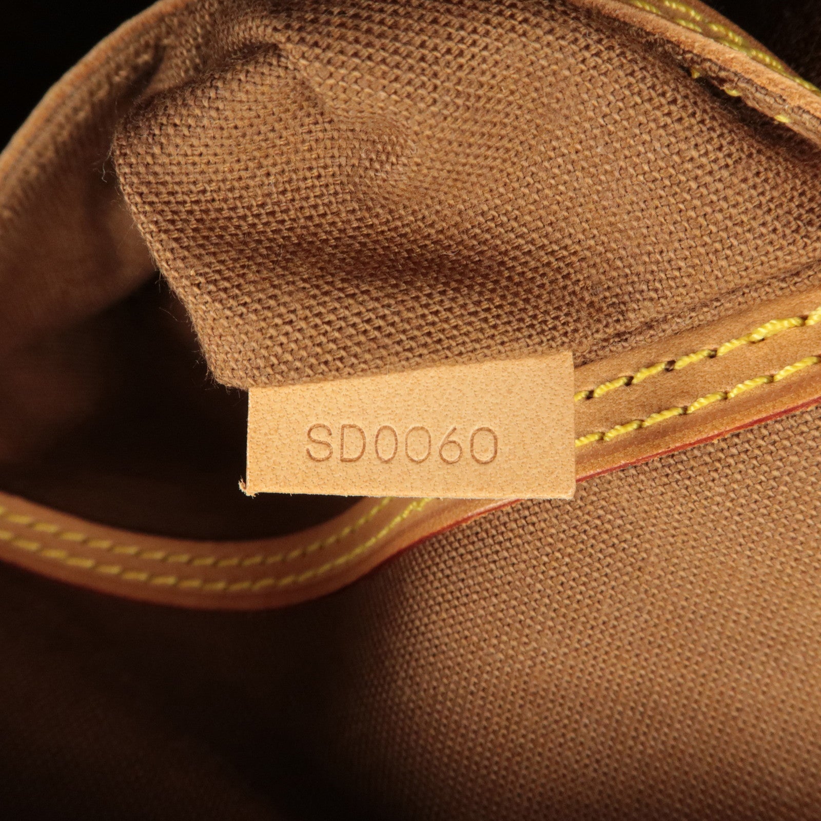 Louis Vuitton Monogram Alma Hand Bag Brown M51130 Used