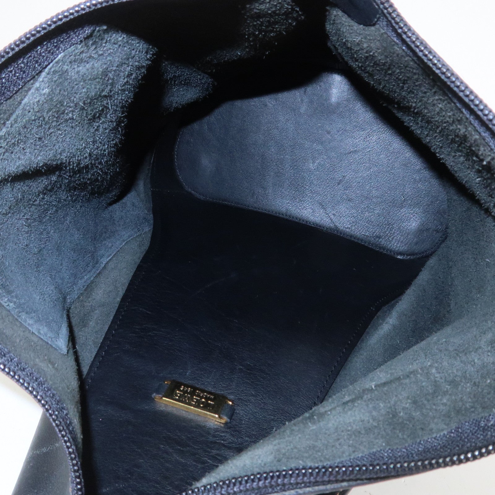 LOEWE Anton Anagram Leather Backpack Shoulder Bag Black