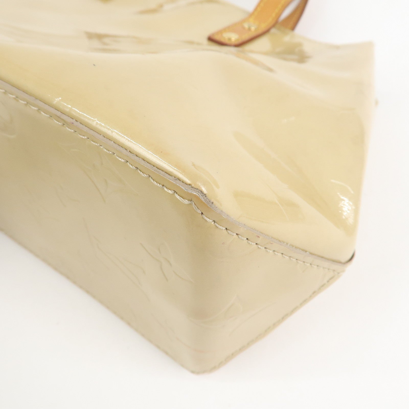 Louis Vuitton Monogram Vernis Lead PM Hand Bag Noisette M91334