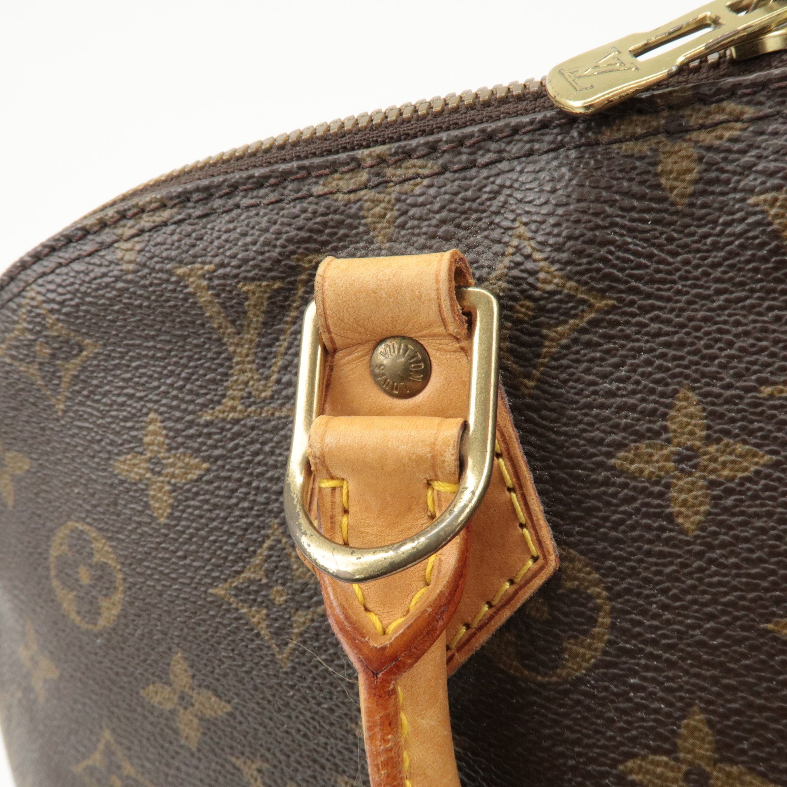 Louis Vuitton Monogram Canvas Alma Hand Bag Brown M51130 Used