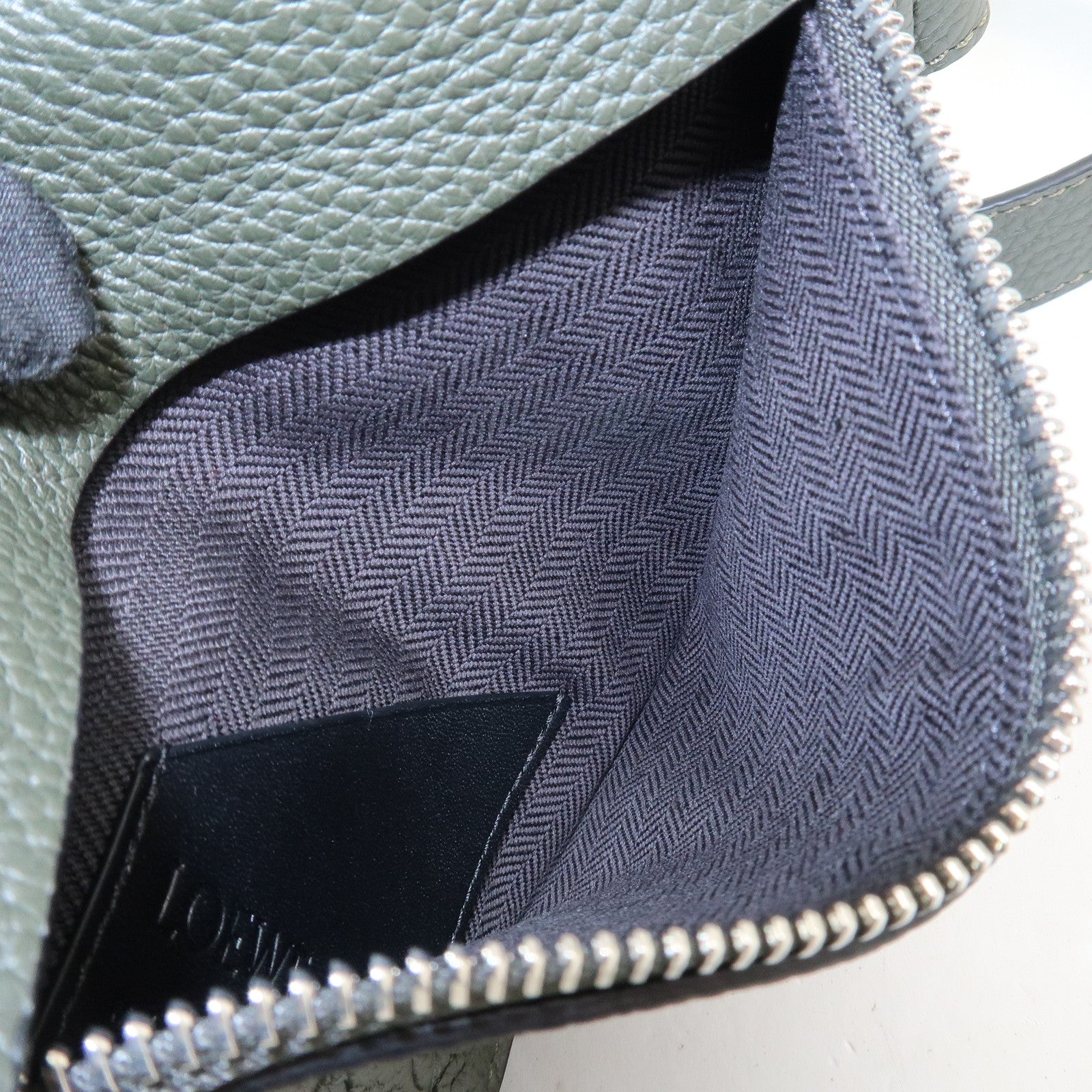 LOEWE Anagram Vertical T Pocket Cross Body Bag Shoulder Bag Green