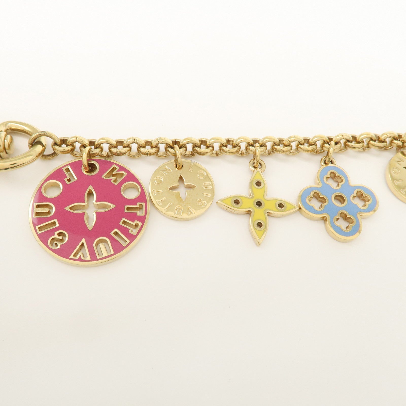 Louis Vuitton Monogram Metal Porte Cles Chaine Looping Bag Chain M66474