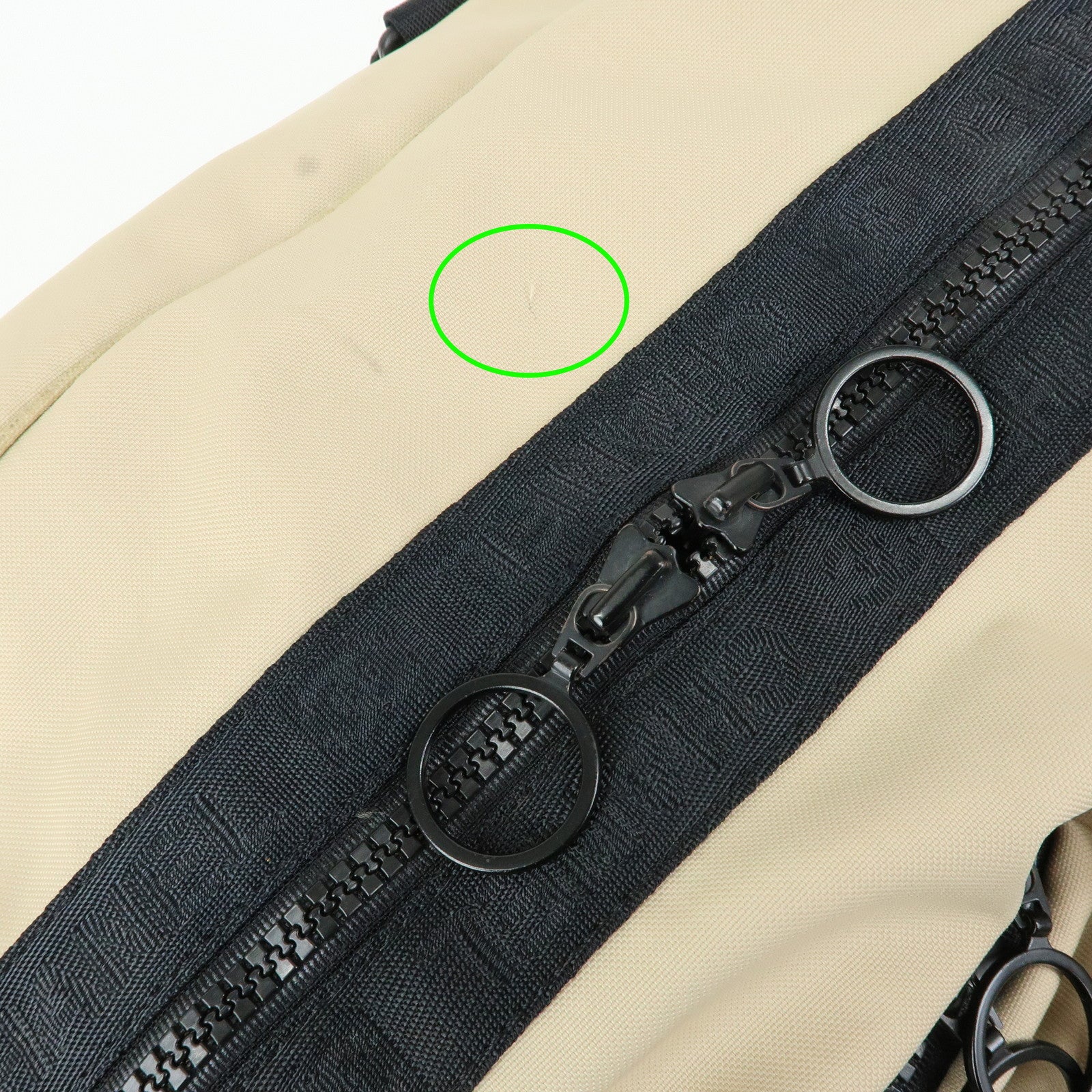 CHANEL CHANEL Sports Nylon Boston Bag Shoulder Bag Beige Black