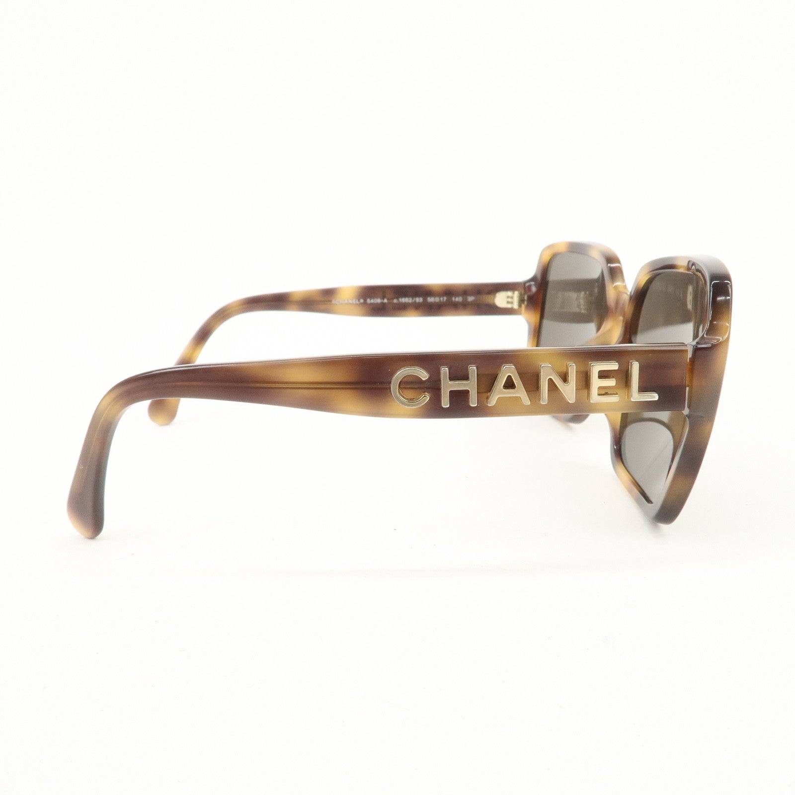 CHANEL Logo Plastic Sunglasses 5408-A c.1662/83 56□17 140 3P