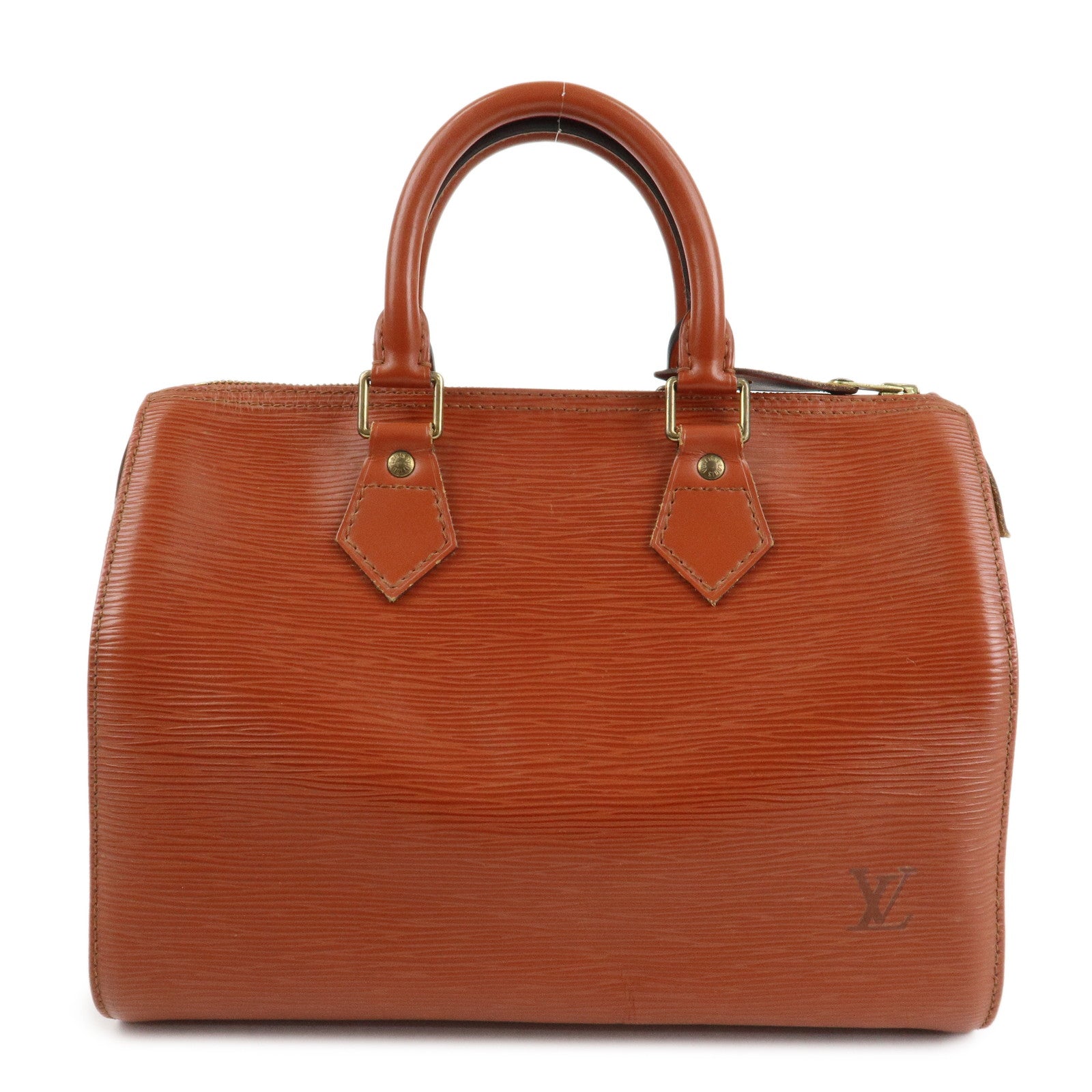 Louis Vuitton Epi Speedy 25 Hand Boston Bag Kenya Brown M43013 Used