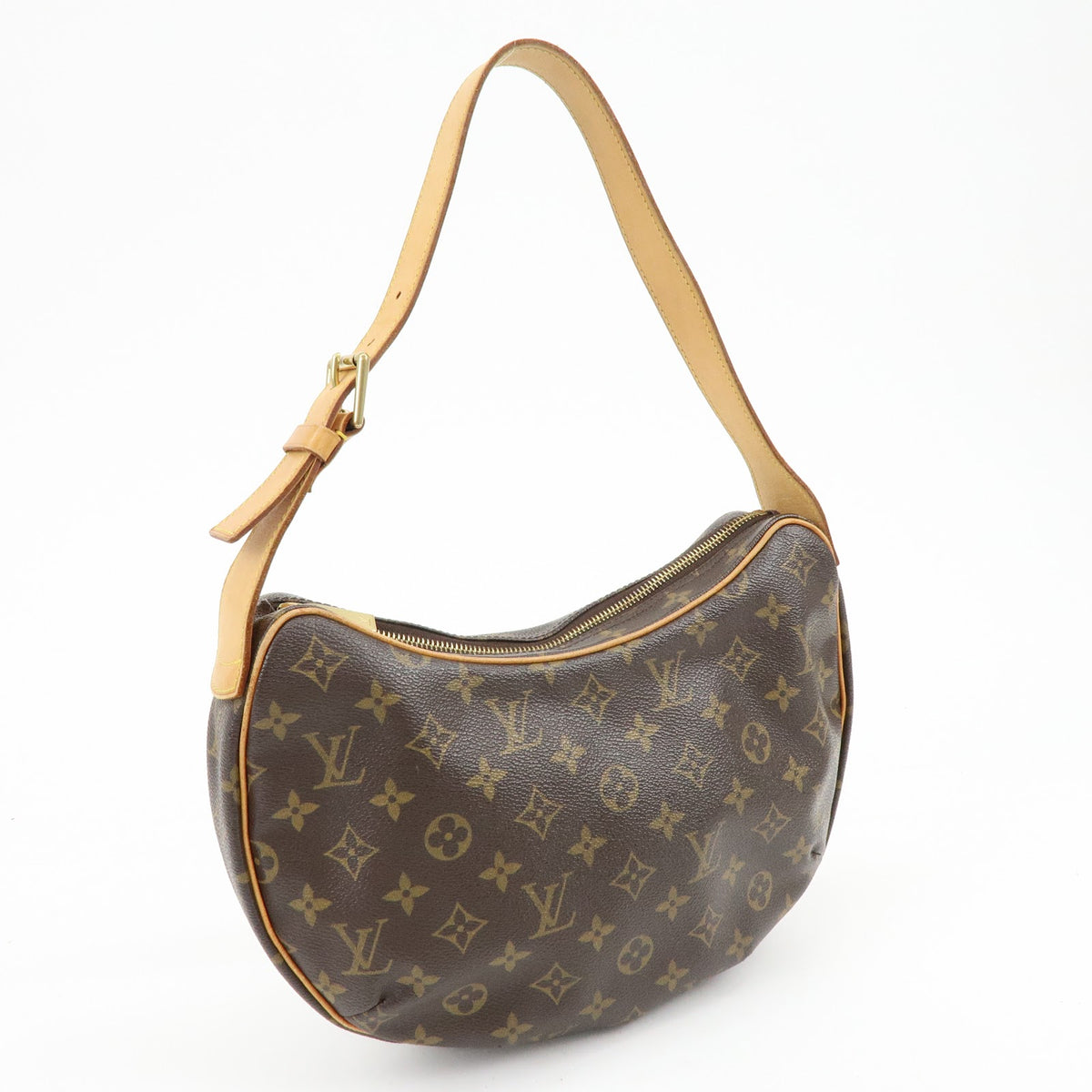 Louis Vuitton Monogram Croissant MM Shoulder Bag Brown M51512