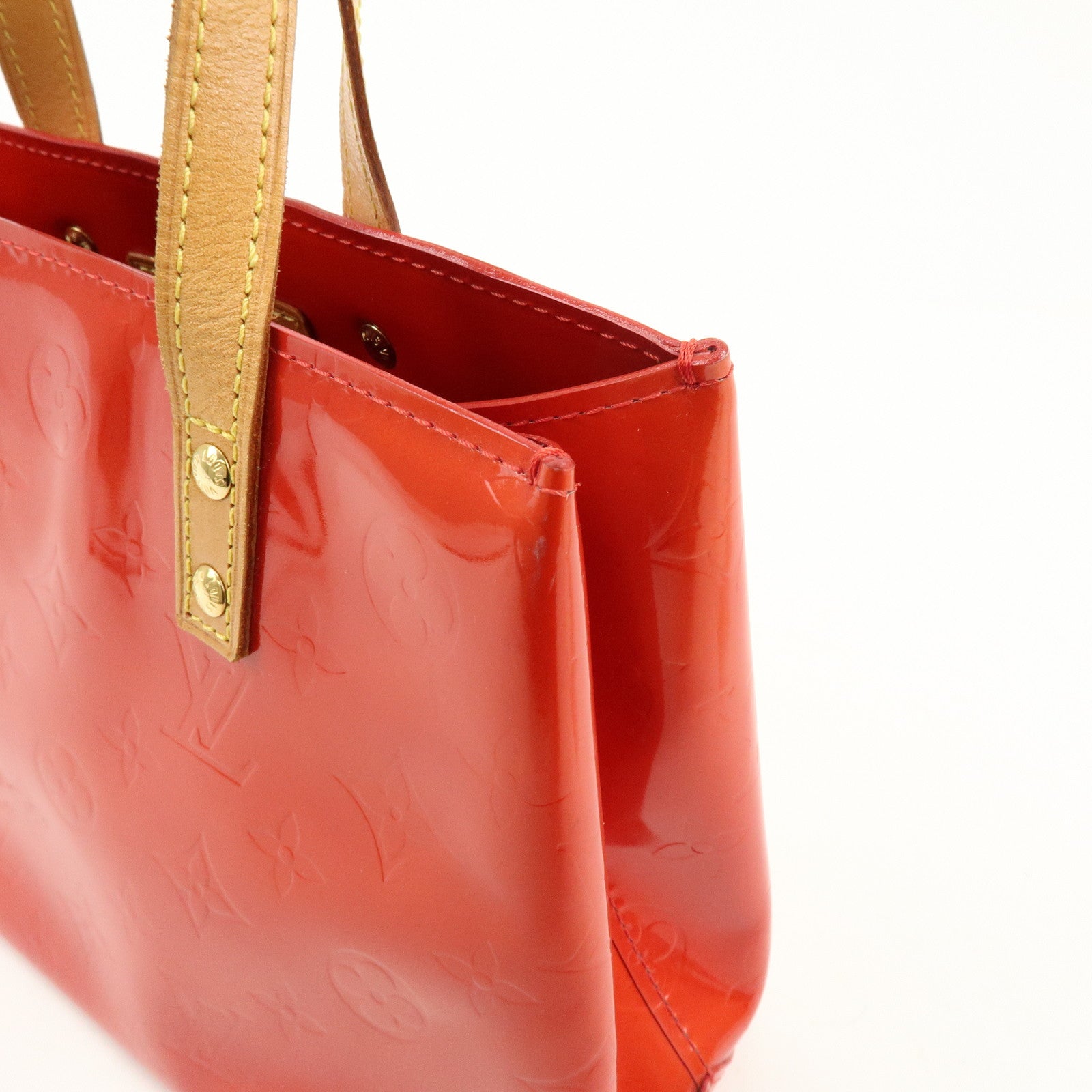 Louis Vuitton Monogram Vernis Lead PM Hand Bag Pomme d'Amour M91990