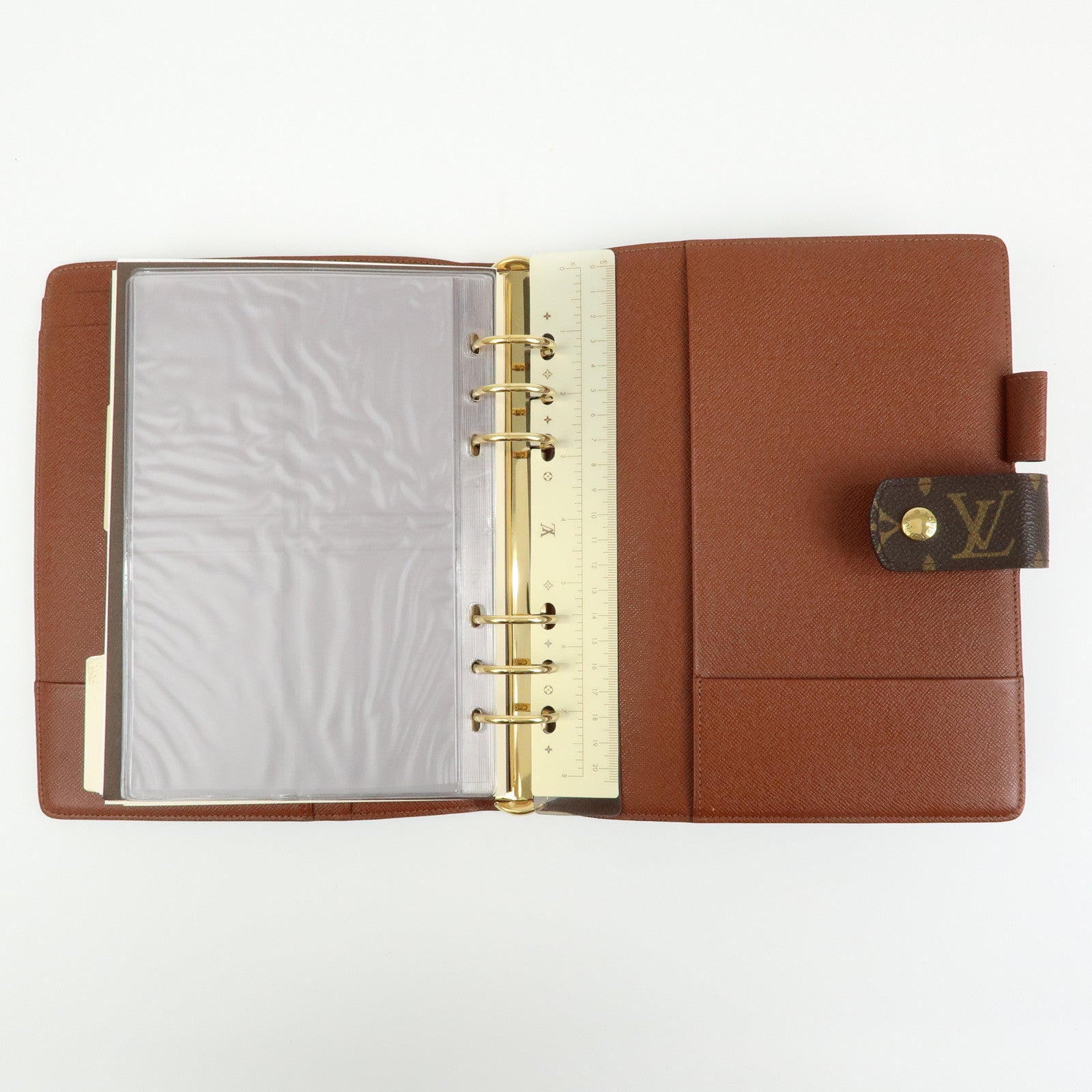 Louis Vuitton Monogram Agenda GM Planner Cover Brown R20106