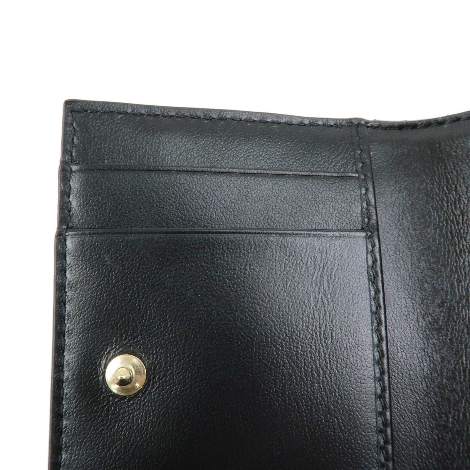 Christian Dior Lady Dior Canage Patent Leather Card Case Black
